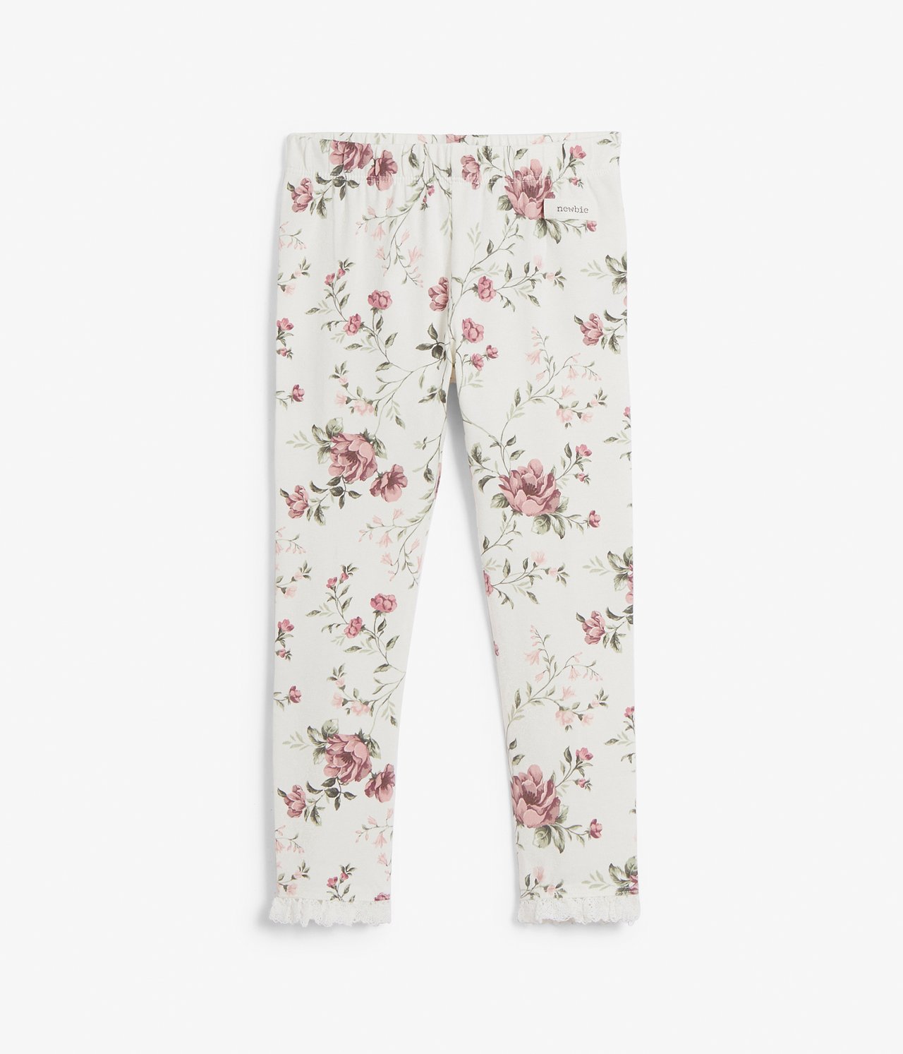 Blomstrete leggings Offwhite - null - 1