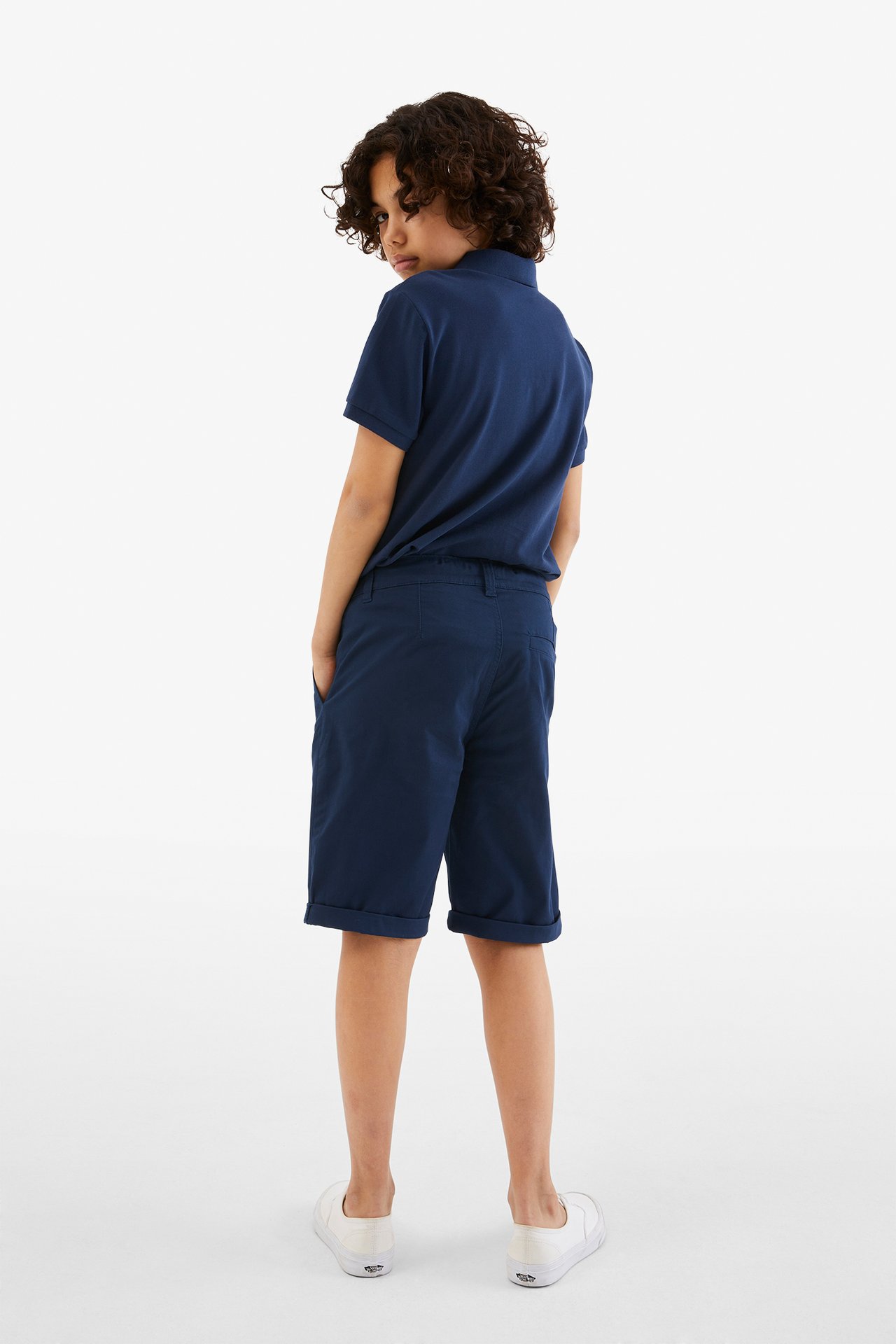 Chinosshorts - Mörkblå - 4