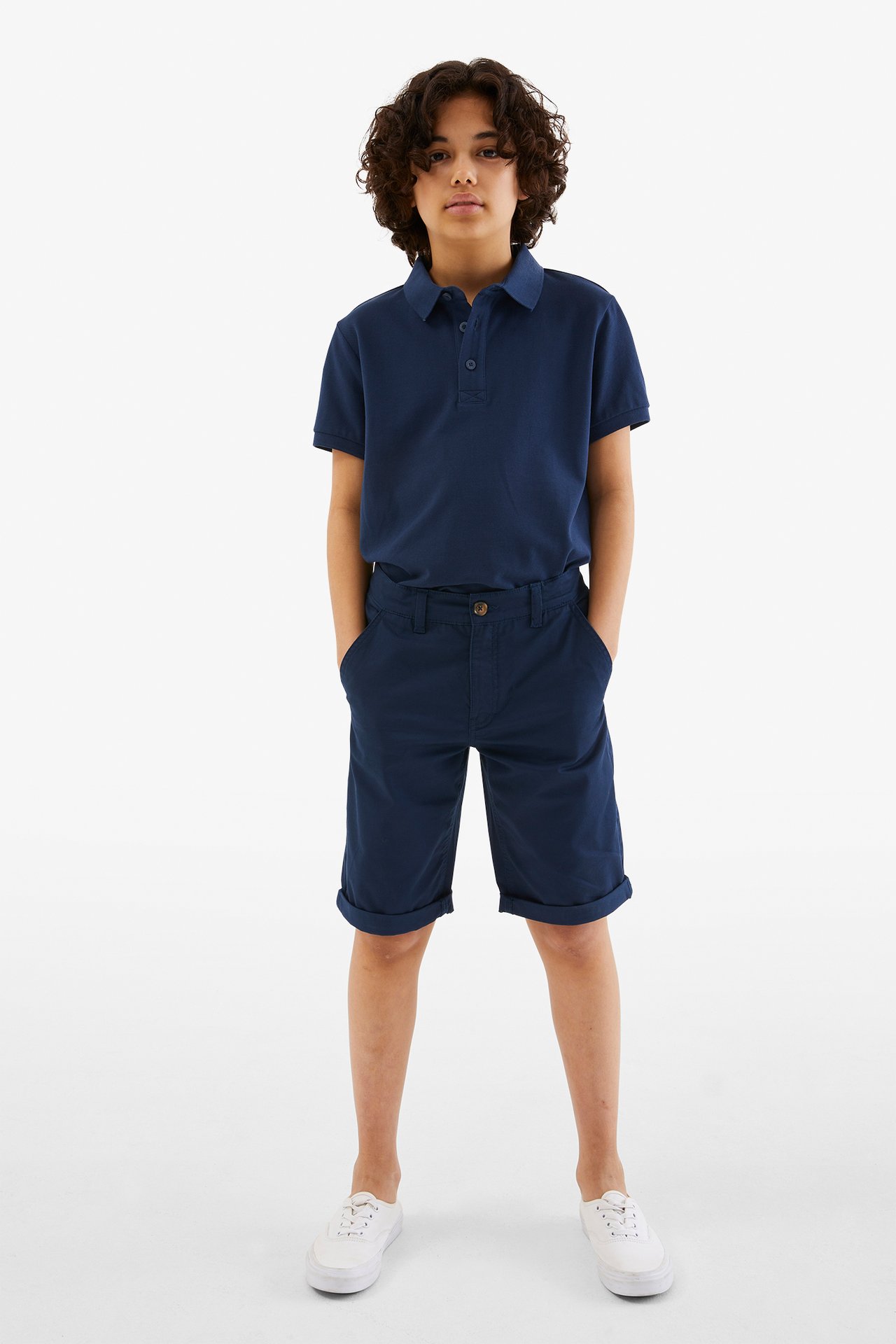 Chinosshorts - Mörkblå - 3