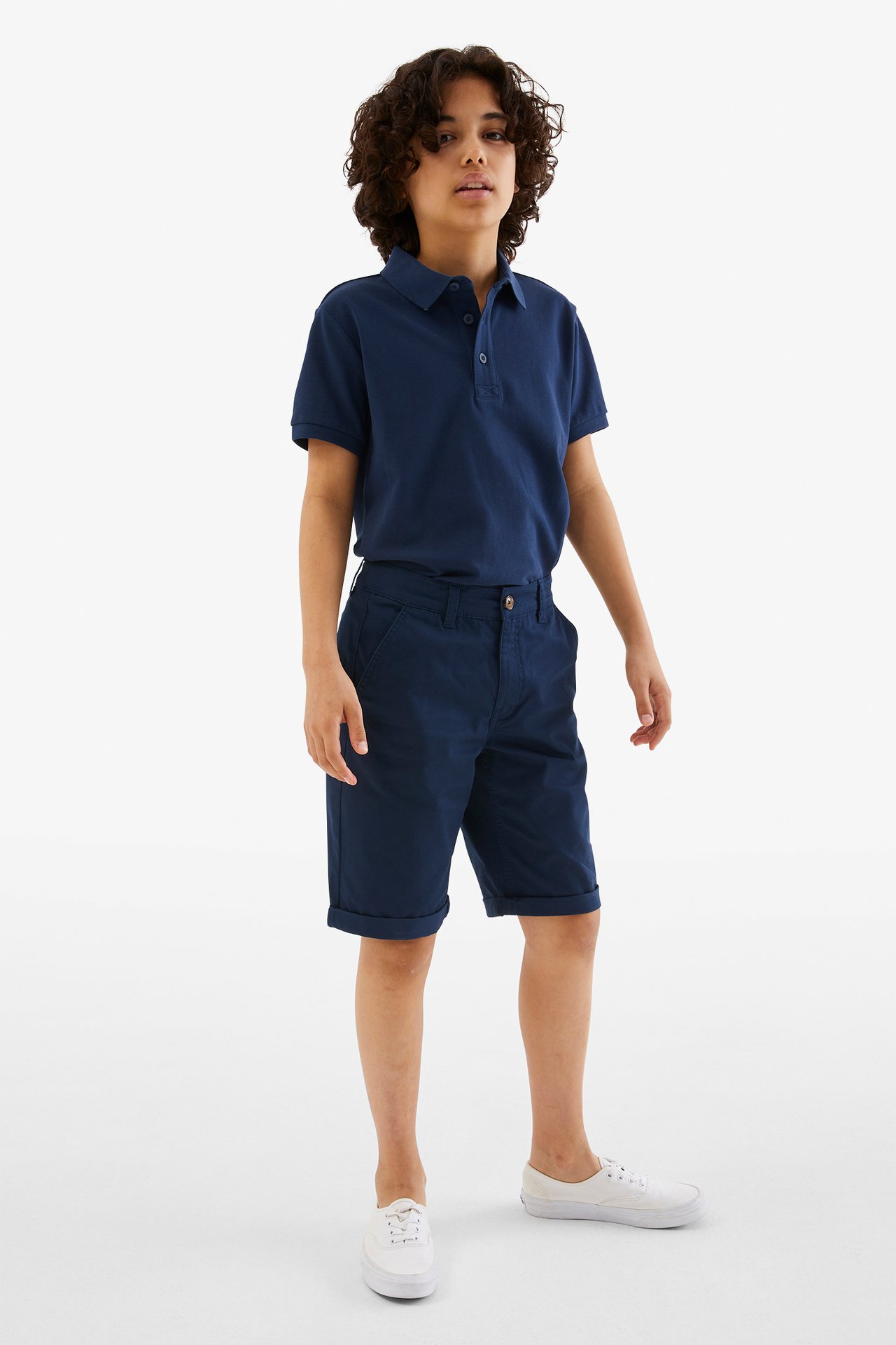 Chinosshorts - Mörkblå - 1