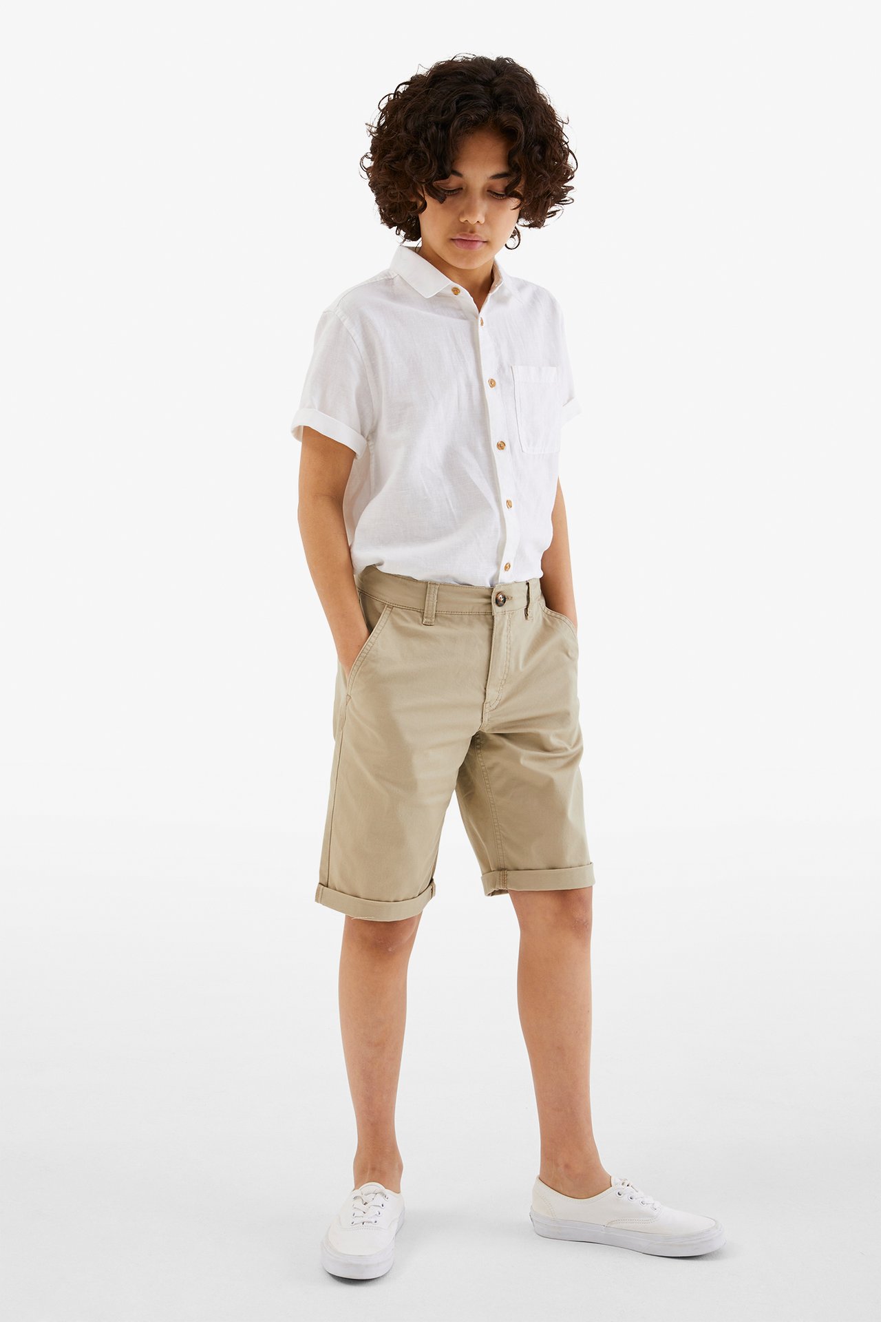 Chinosshorts - Beige - 1