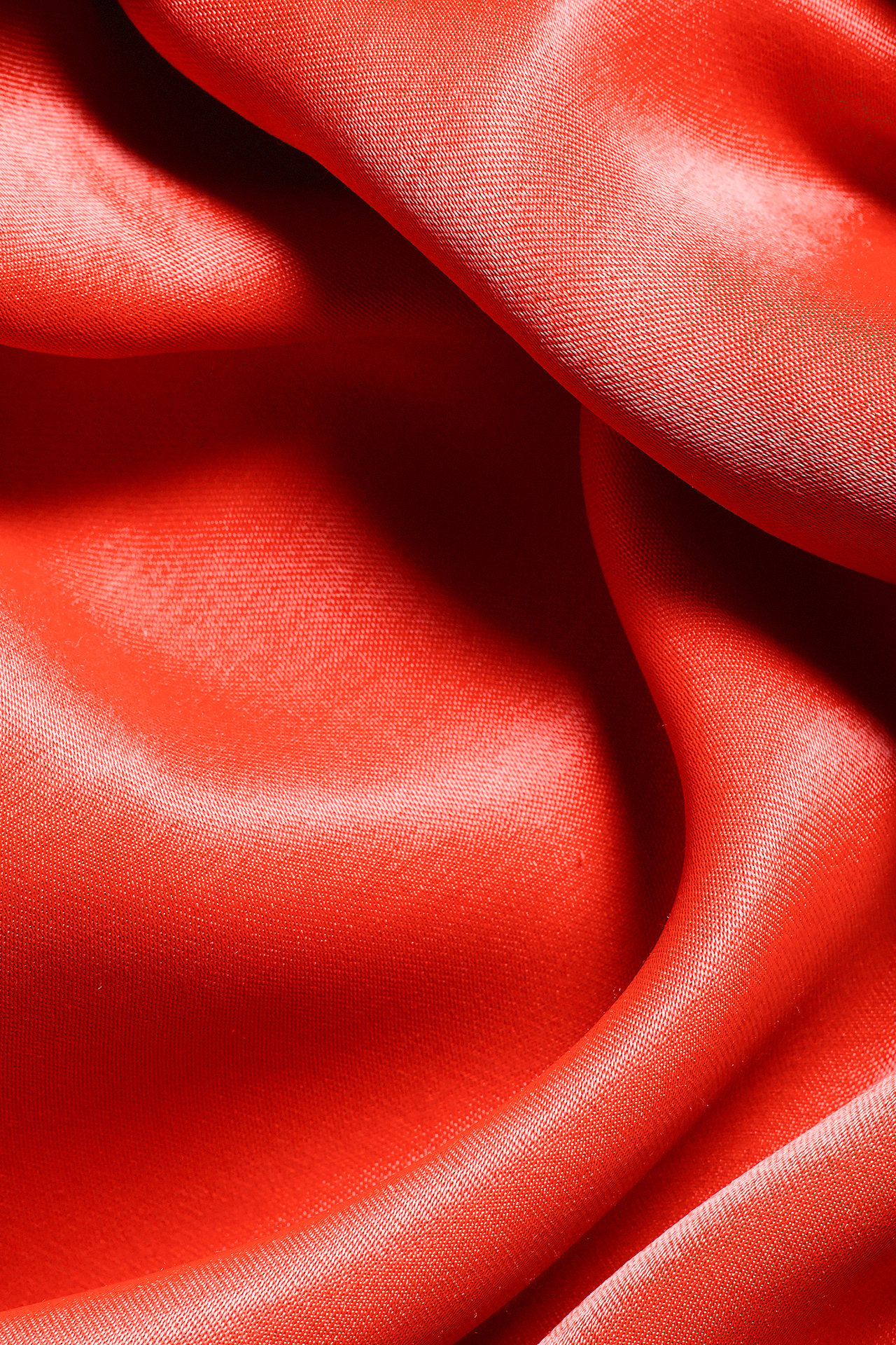 Sukienka z satyny - Czerwony - 5
