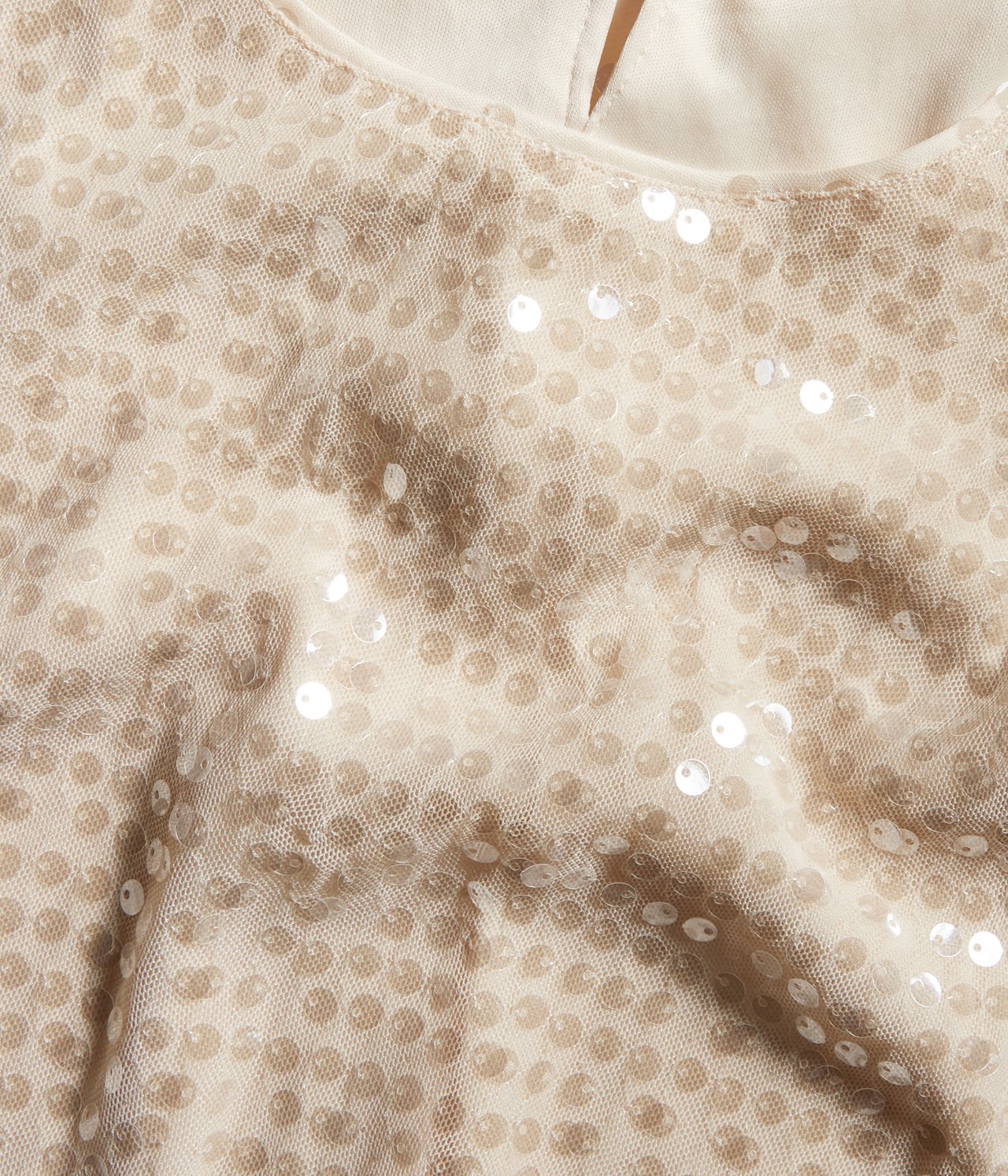 Topp med paljetter - Offwhite - 5
