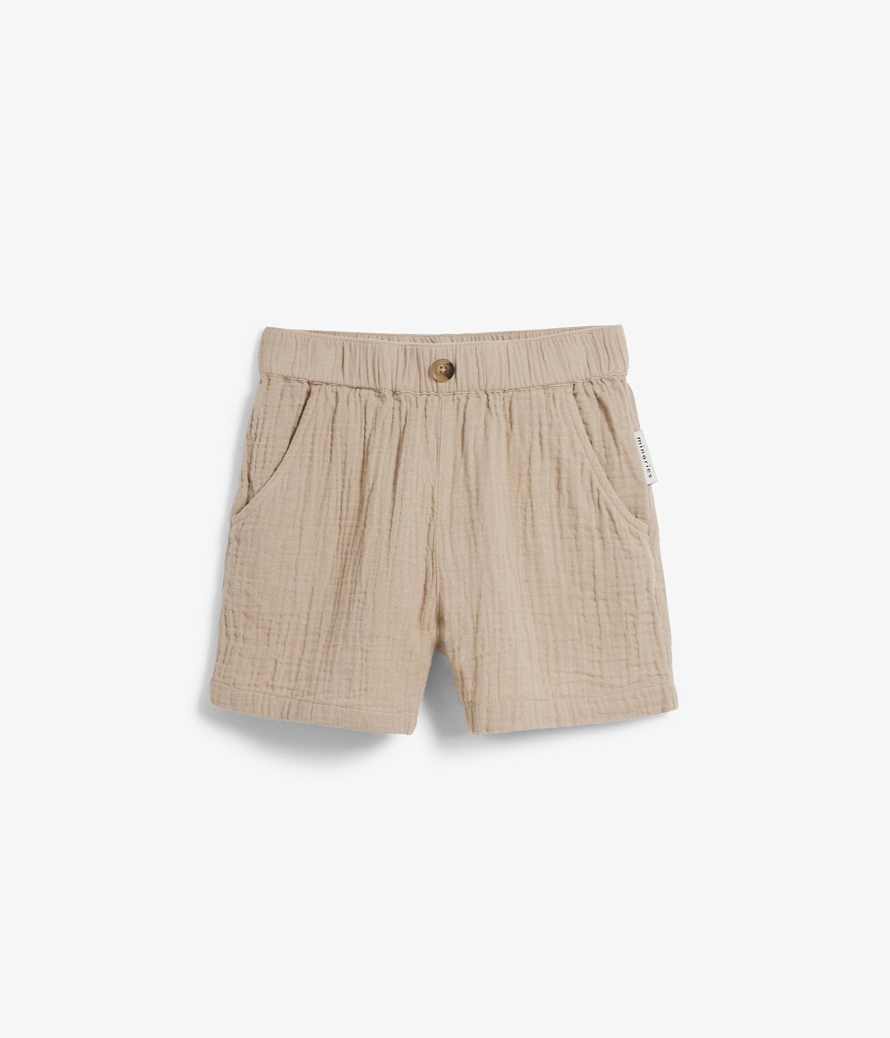 Vävda shorts - Brun - 2