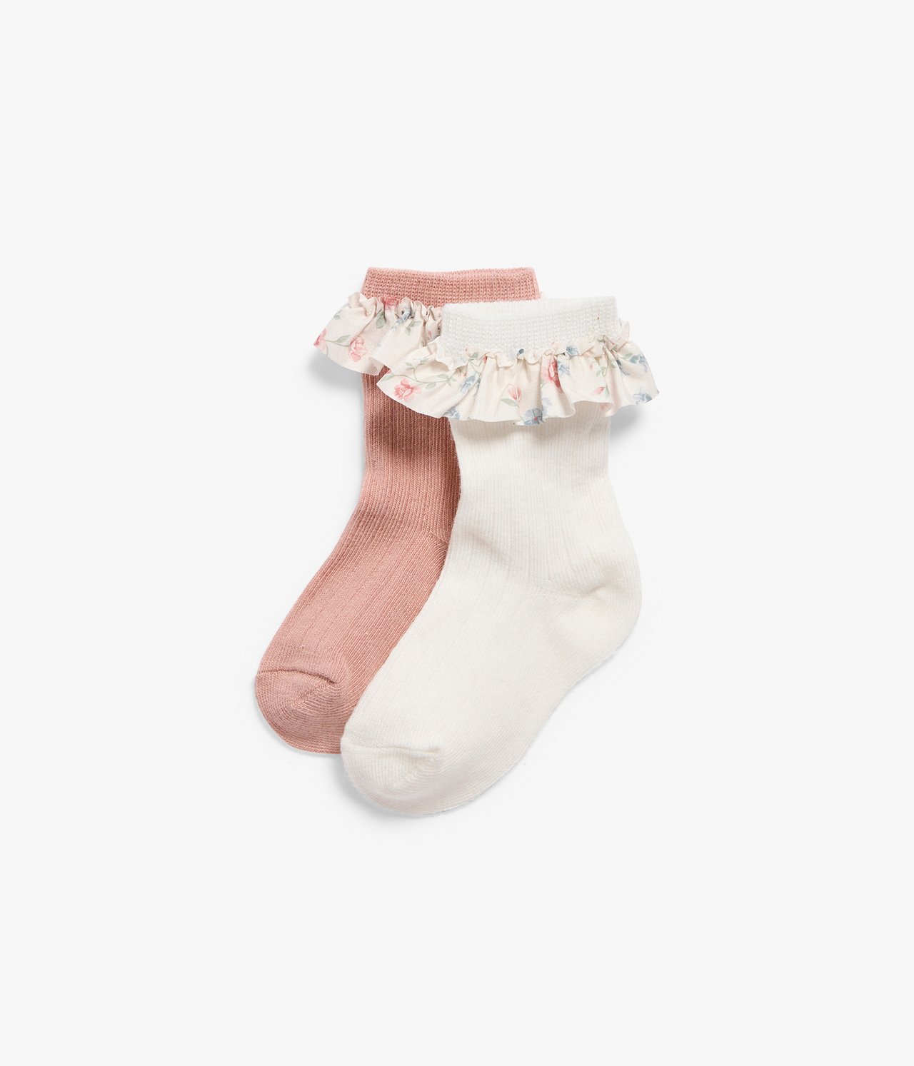 2 parin pakkaus vauvojen sukkia - Luonnonvalkoinen - 1