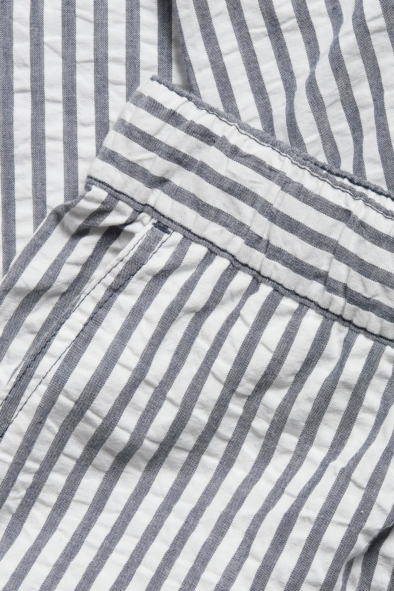 Pyjamasbukse i seersucker Mørkeblå - null - 6
