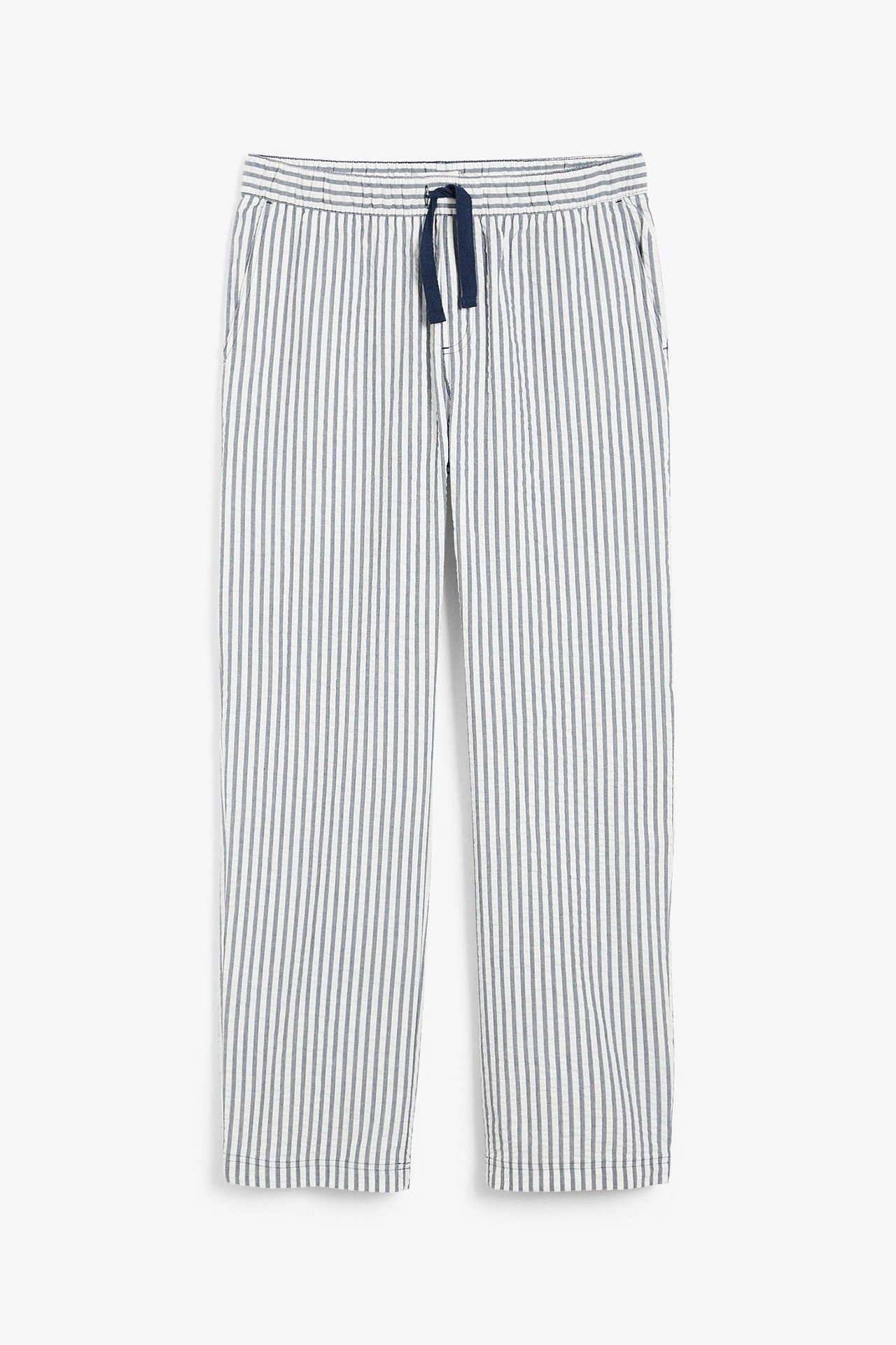 Pyjamasbukse i seersucker Mørkeblå - null - 2