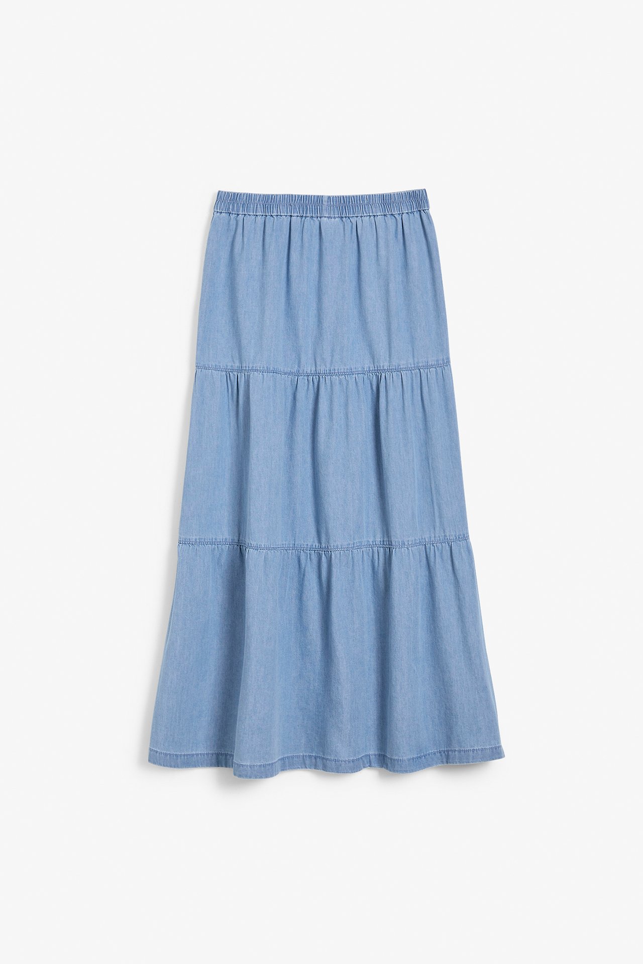 Långkjol - Ljus denim - 5