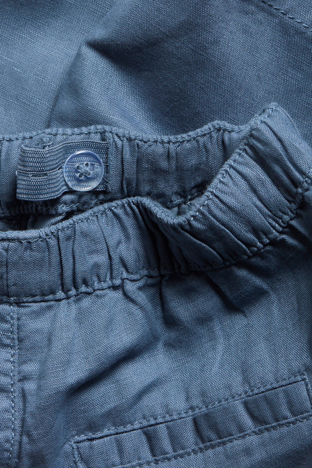 Shorts i linnemix - Blå - 7