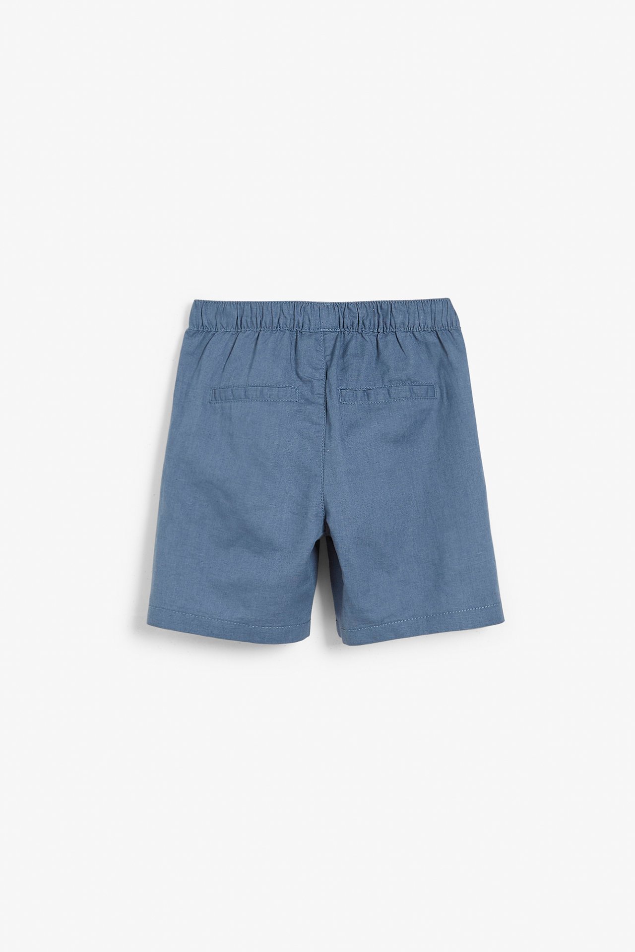 Shorts i linnemix - Blå - 9