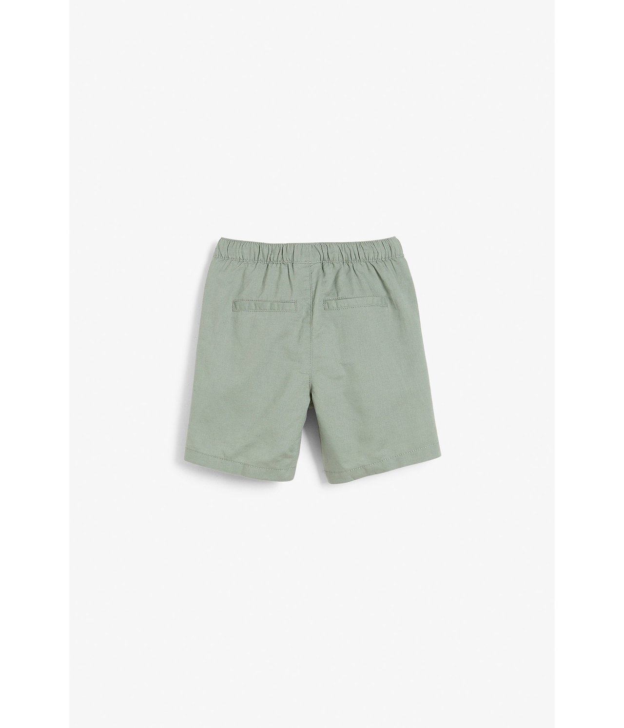 Shorts i linblanding Mørkegrønn - null - 9