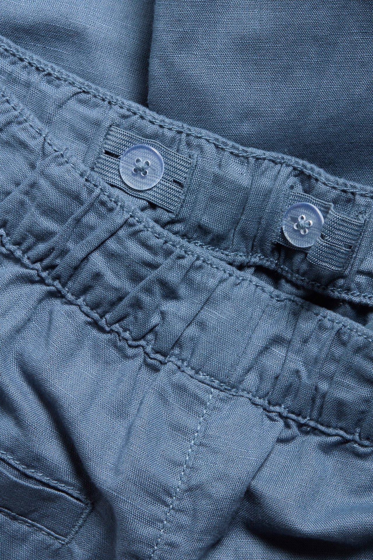 Shorts i linblanding Blå - null - 5