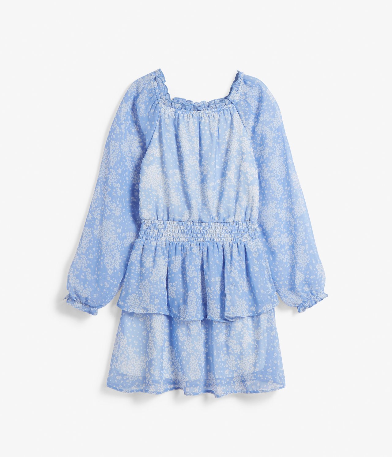 Sukienka z szyfonu - Niebieski - 7