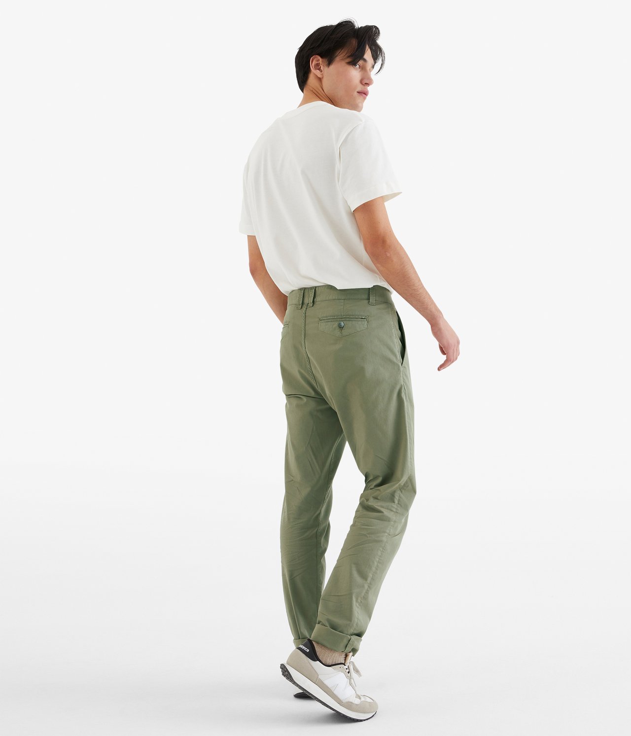 Spodnie chino regular fit - Zielony - 189cm / Storlek: 33/34 - 4