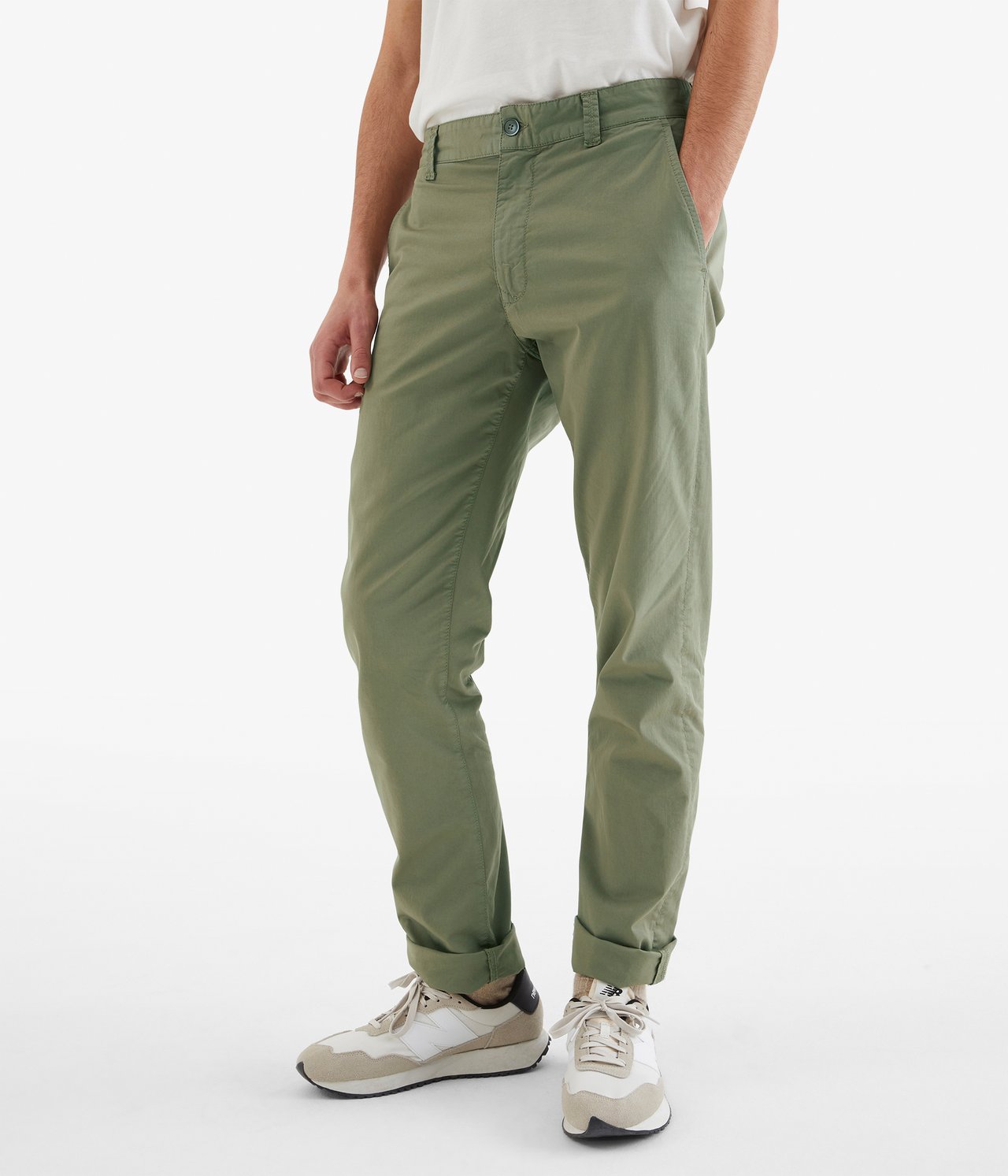 Spodnie chino regular fit - Zielony - 189cm / Storlek: 33/34 - 2