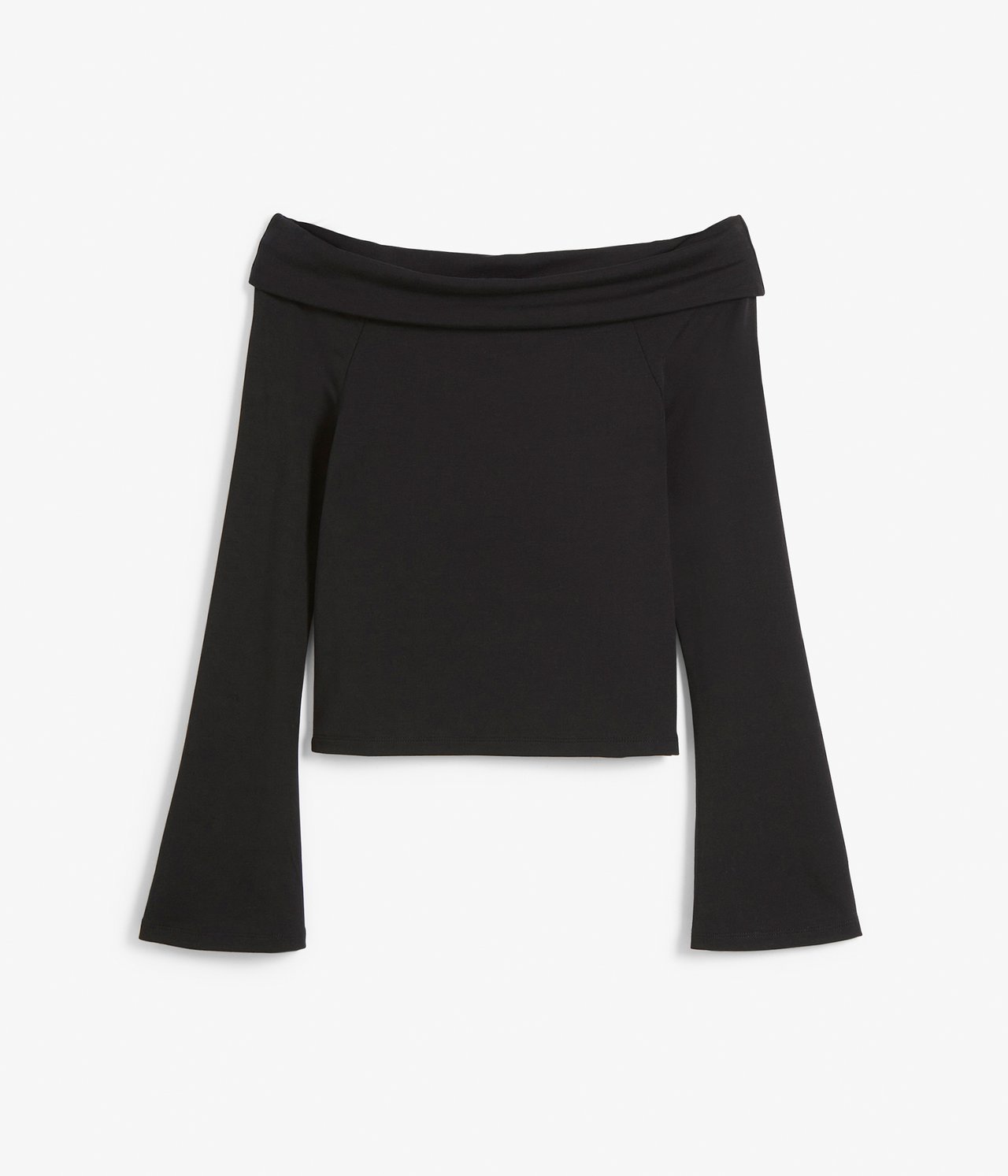Off shoulder-topp - Svart - 5
