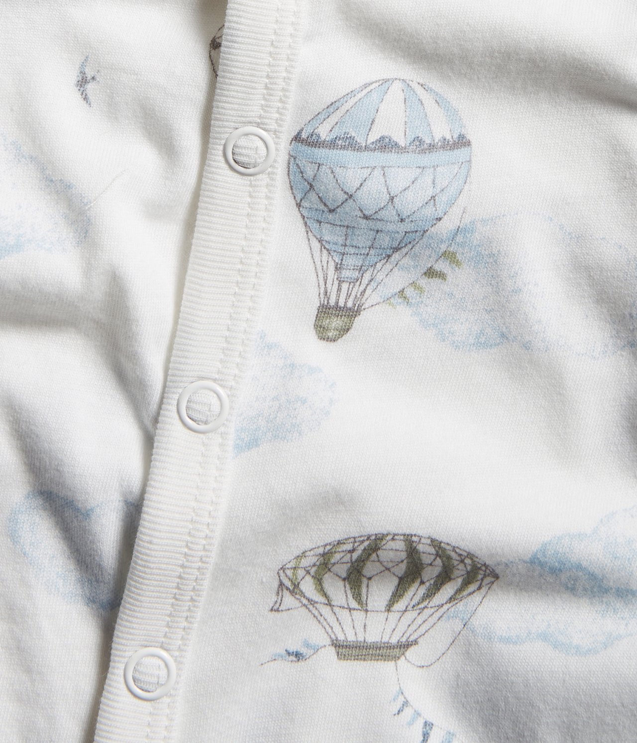 Mønstret babypyjamas - Offwhite - 1