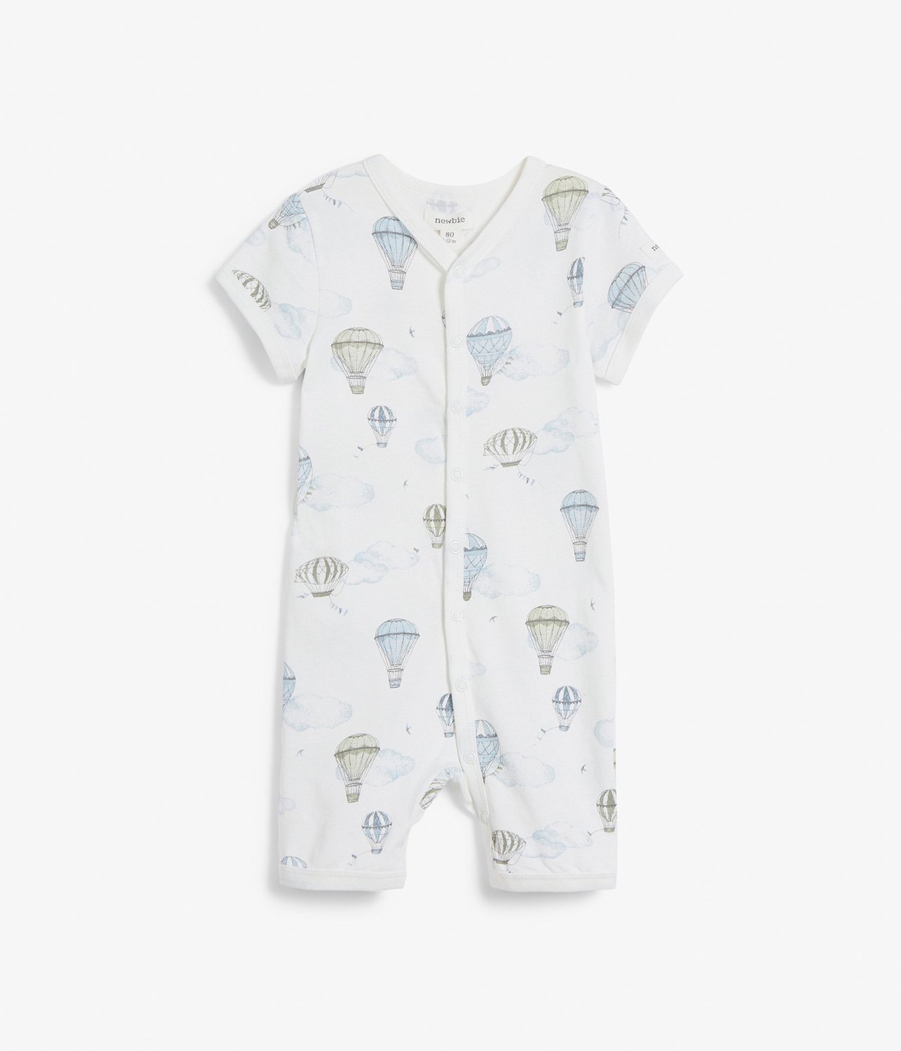 Kuviollinen vauvojen pyjama Luonnonvalkoinen - null - 0