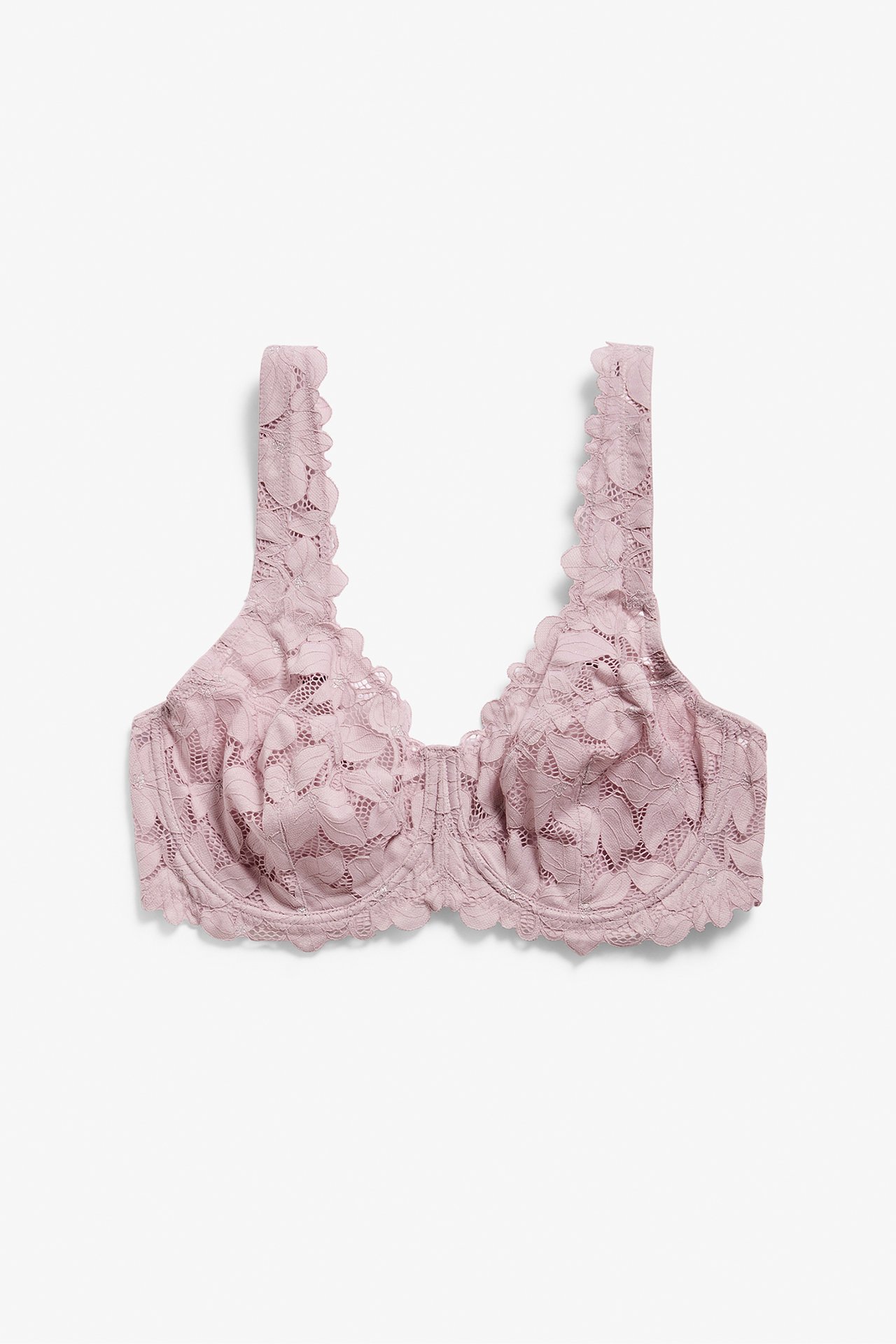 Kaarituelliset pitsirintaliivit - Pinkki - 5