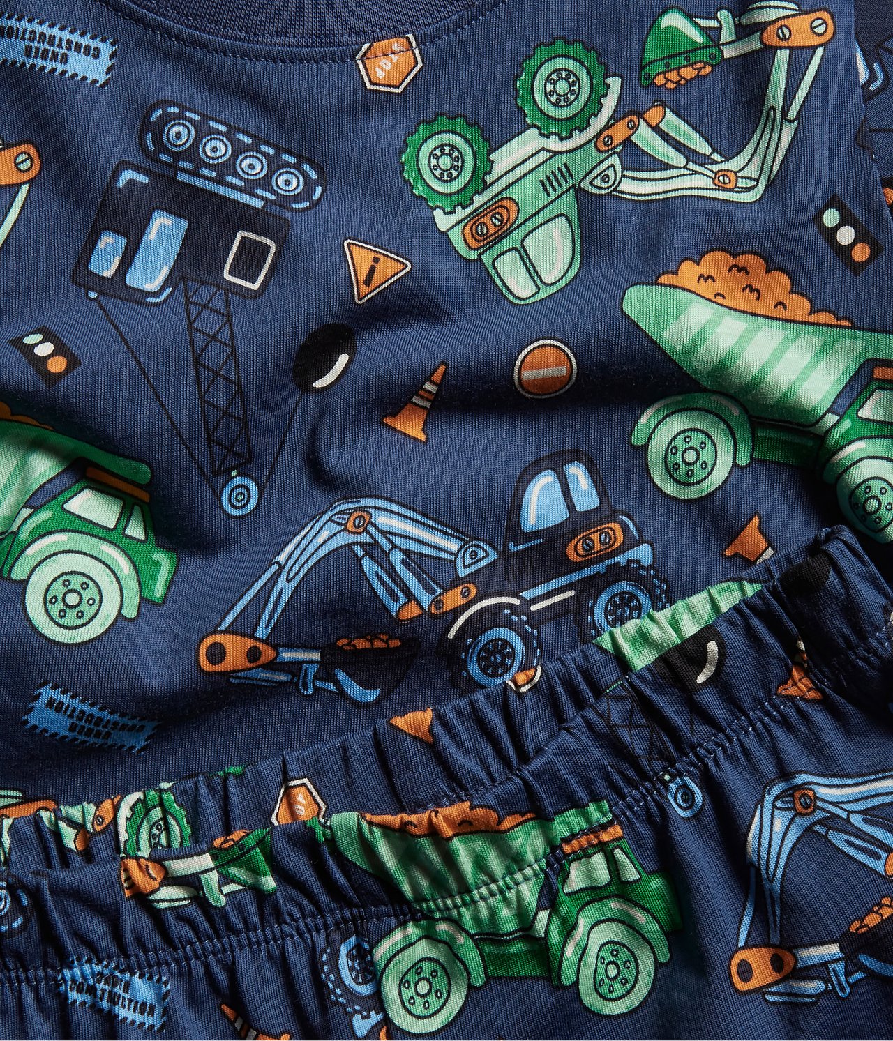 Lyhythihainen pyjama - Sininen - 1