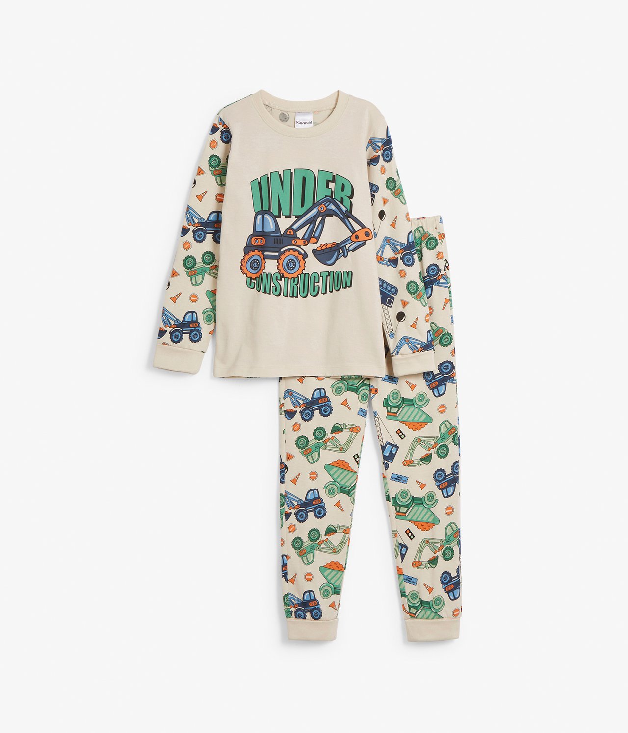 Långärmad pyjamas - Ljusbeige - 2