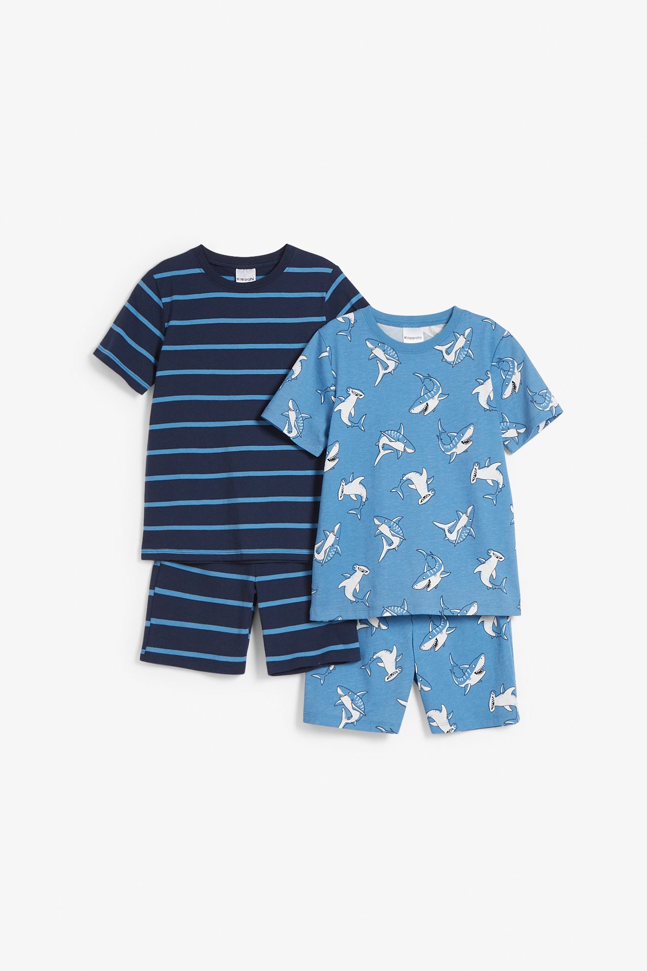 Kortärmad pyjamas 2-pack - Mörkblå - 2