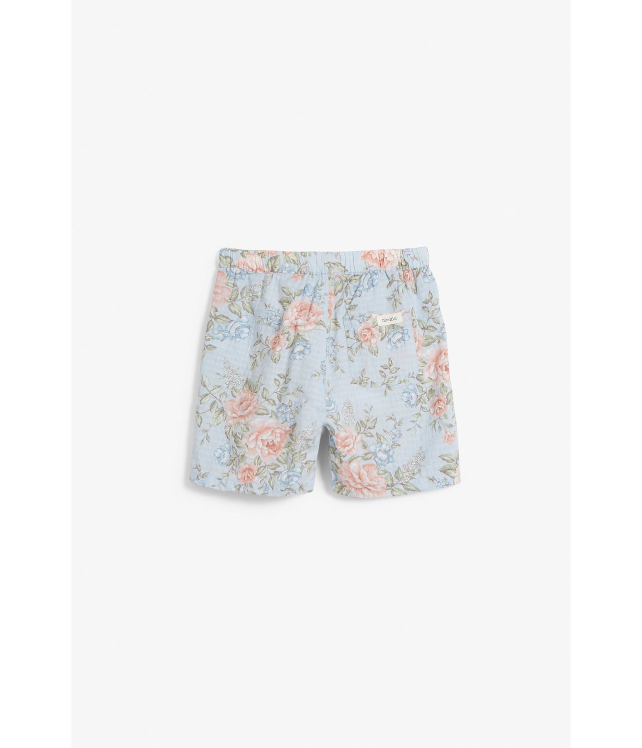 Blomstrete shorts Lyseblå - null - 6