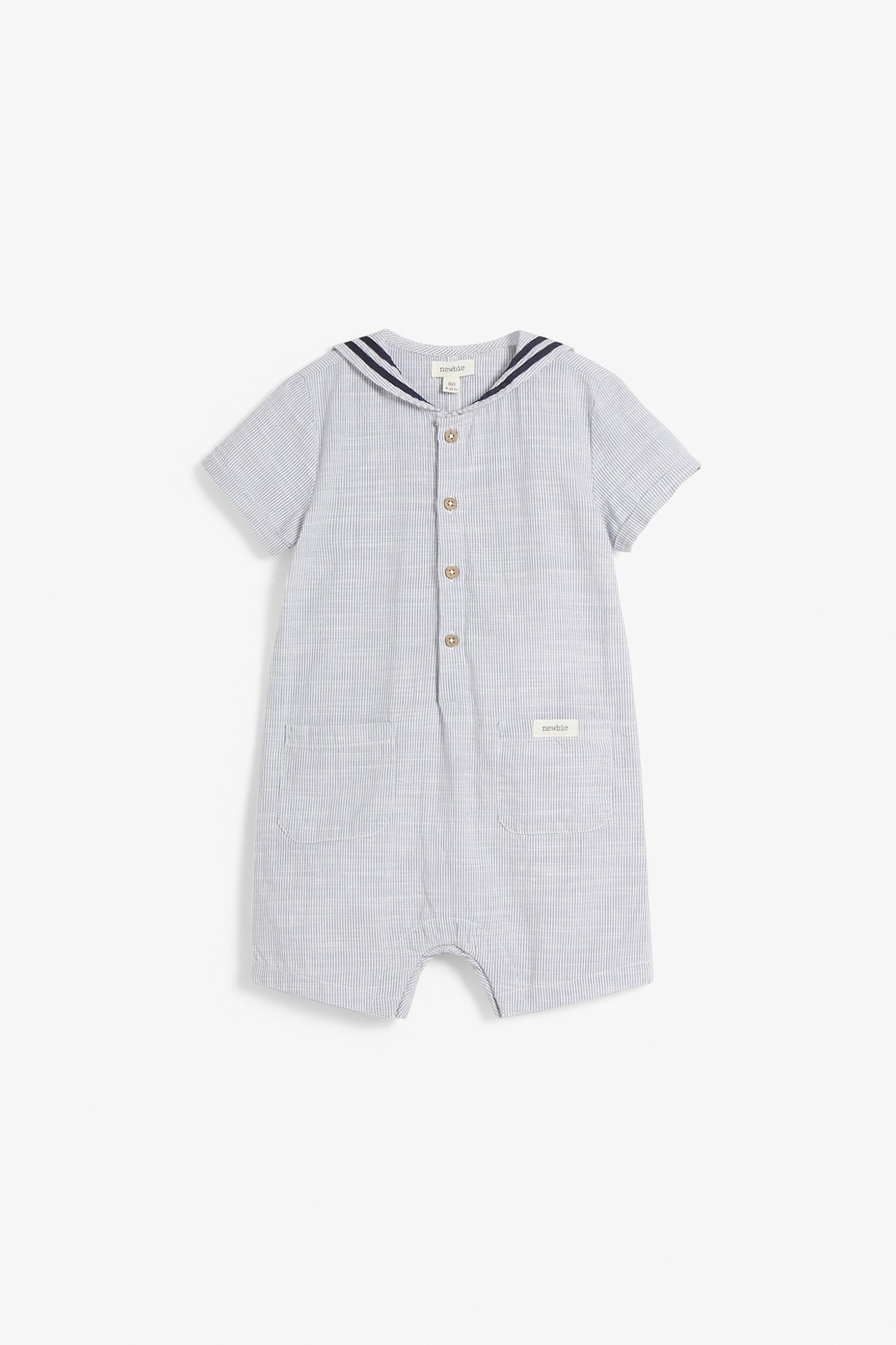 Jumpsuit med sjömanskrage Baby - Blå - 6