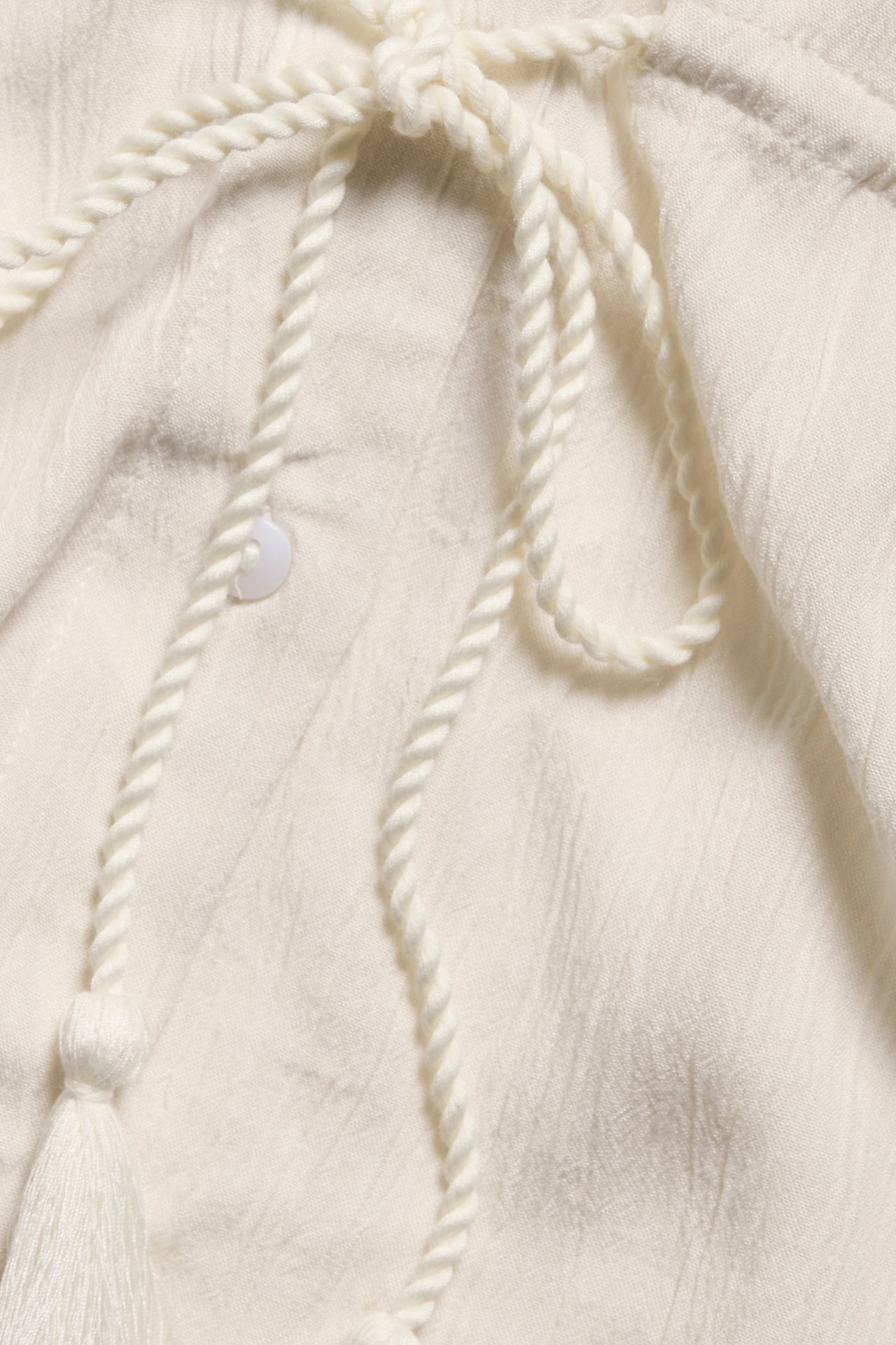 Krinklad blus - Offwhite - 5