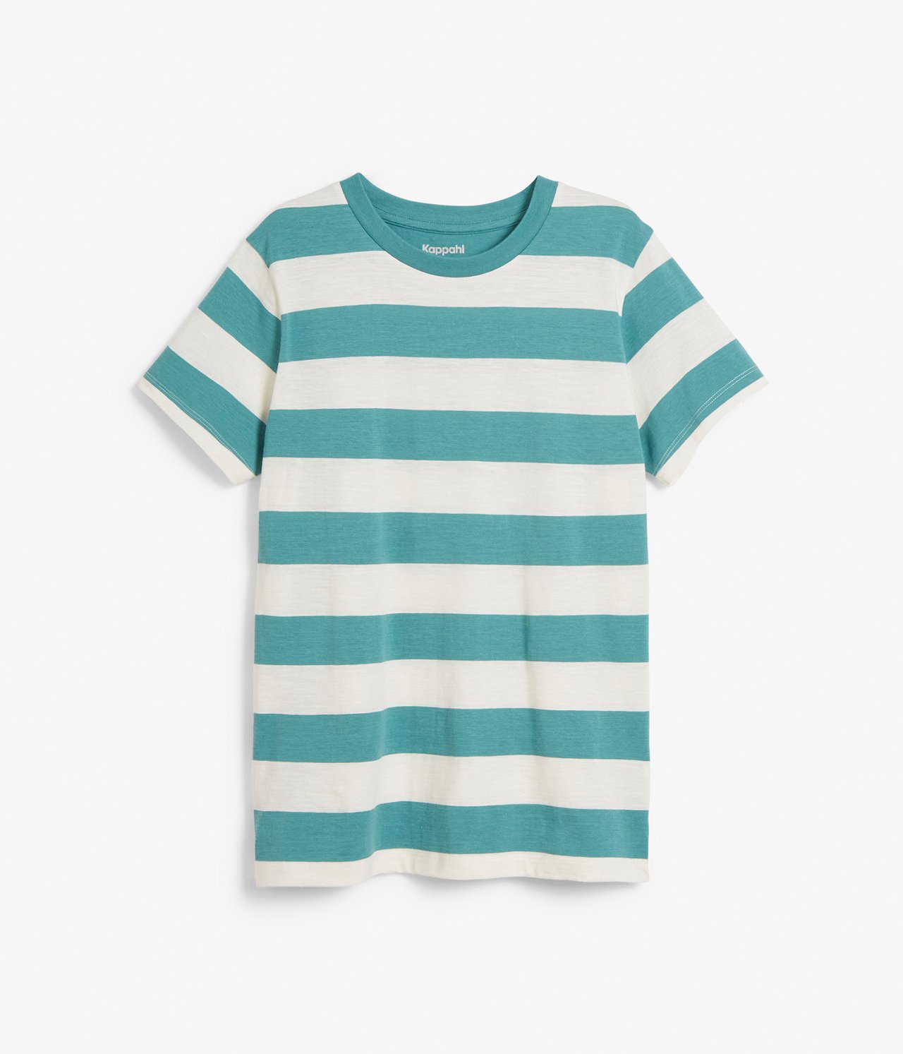 T-shirt w paski - Turkusowy - 2