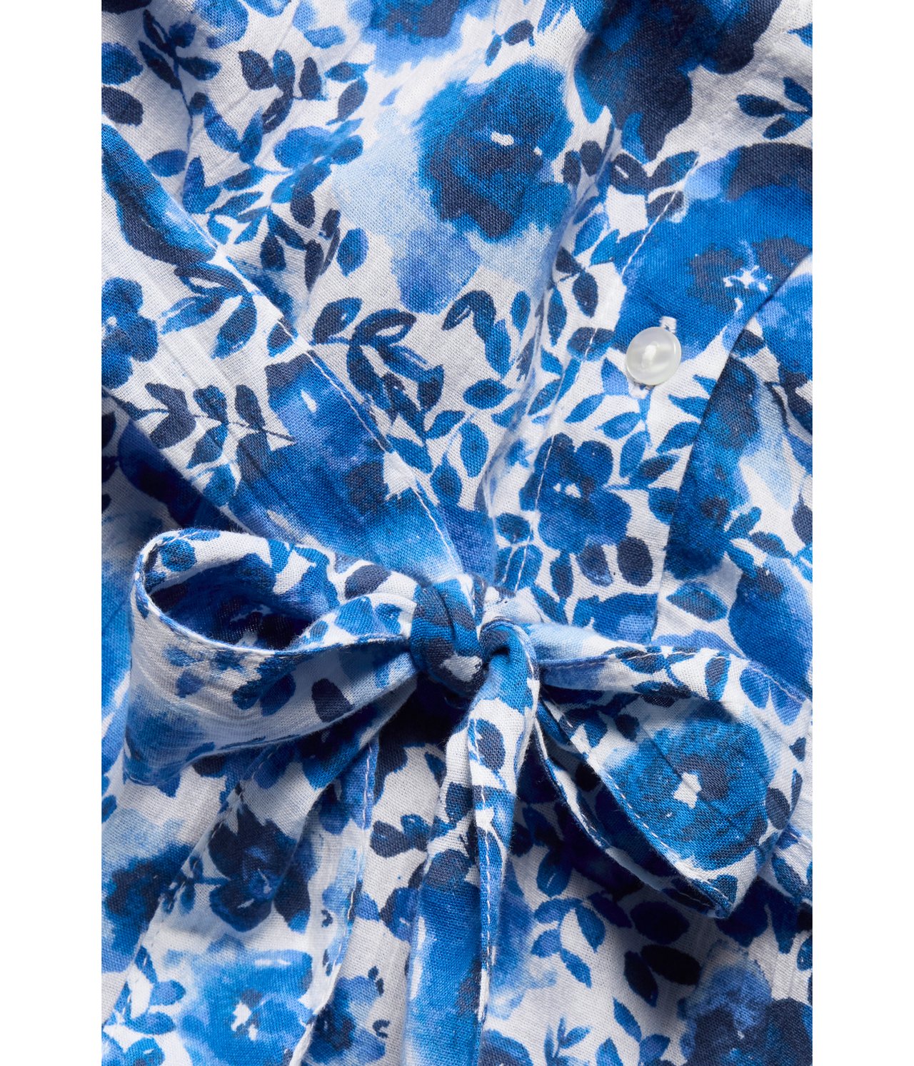 Blommig klänning Blå - null - 3