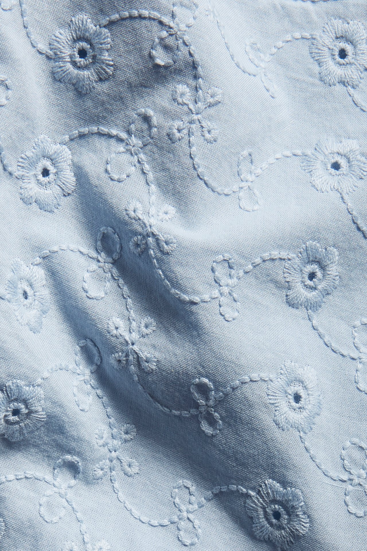 Kjole med volanger Blå - null - 5