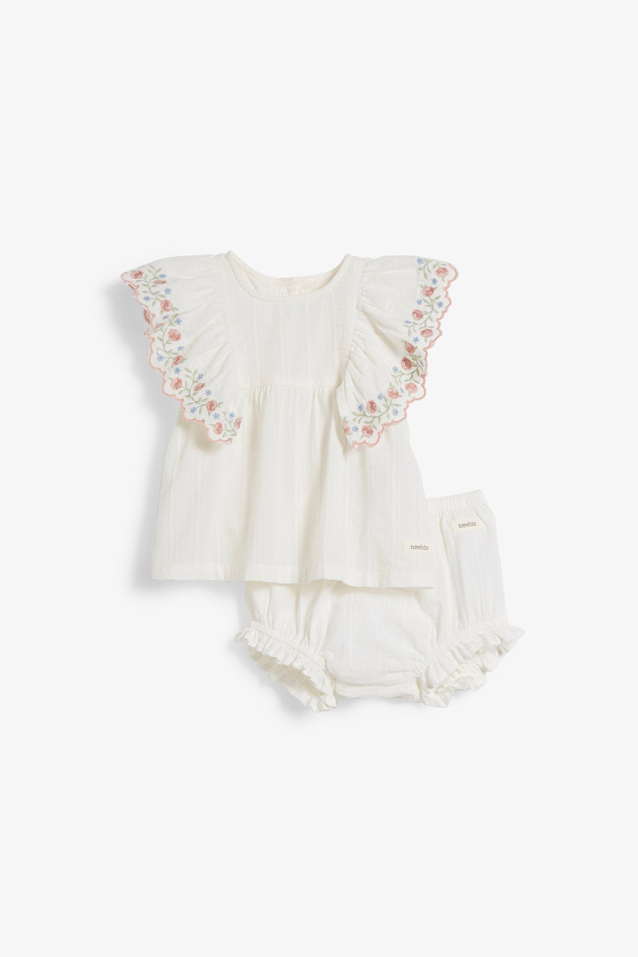 Babyset Blus och shorts - Offwhite - 2