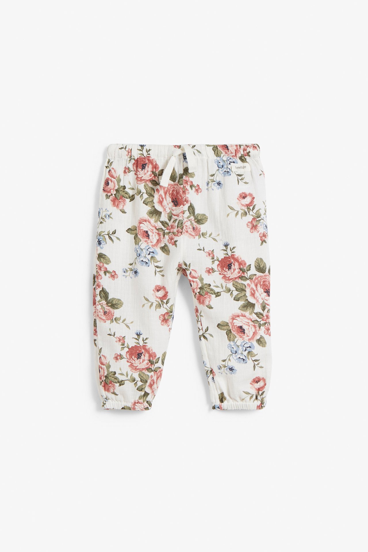 Blomstrete bukse baby - Offwhite - 2