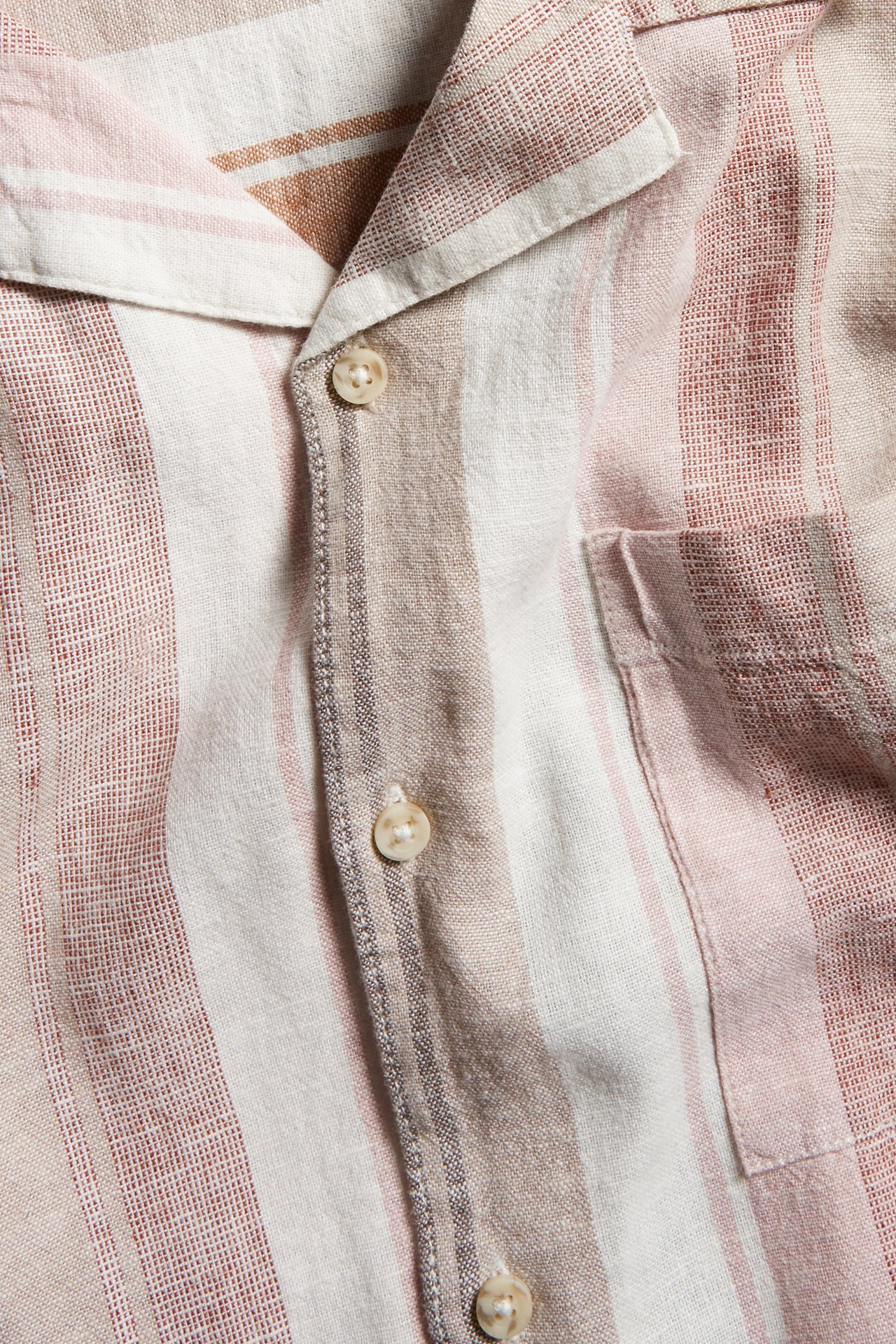 Skjorte i linblanding - Beige - 5