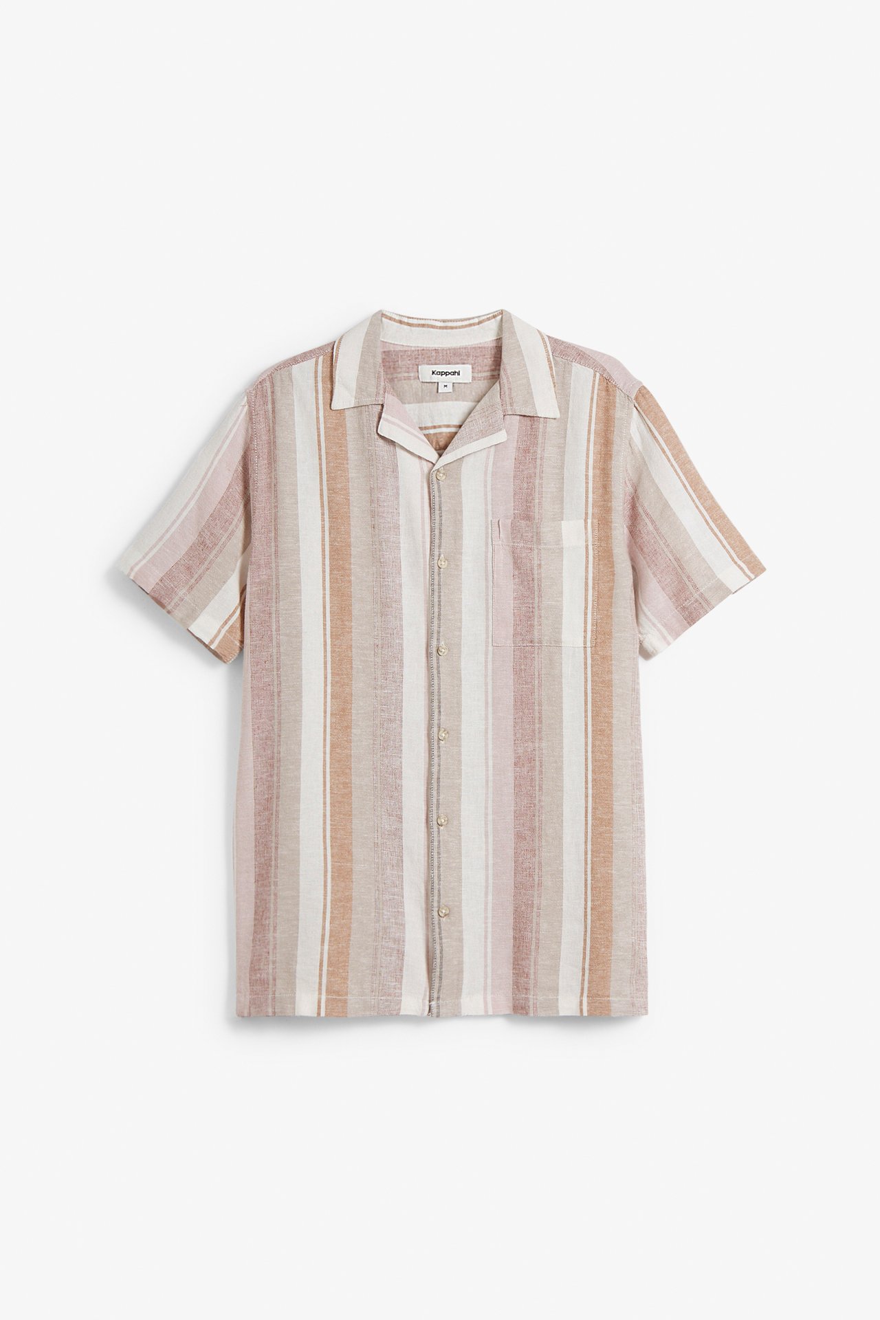 Skjorte i linblanding - Beige - 6