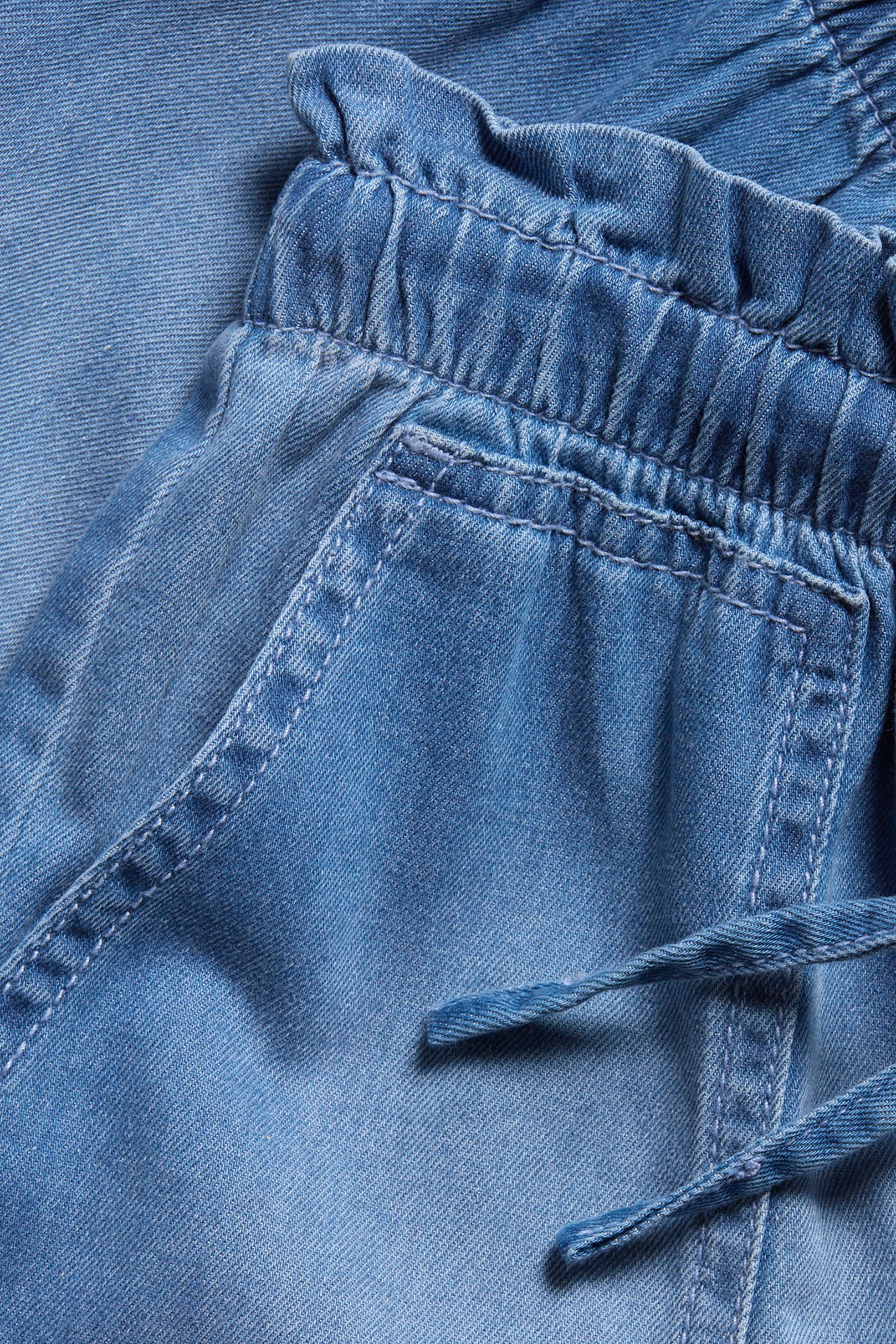 Shorts paperwaist - Ljus denim - 4
