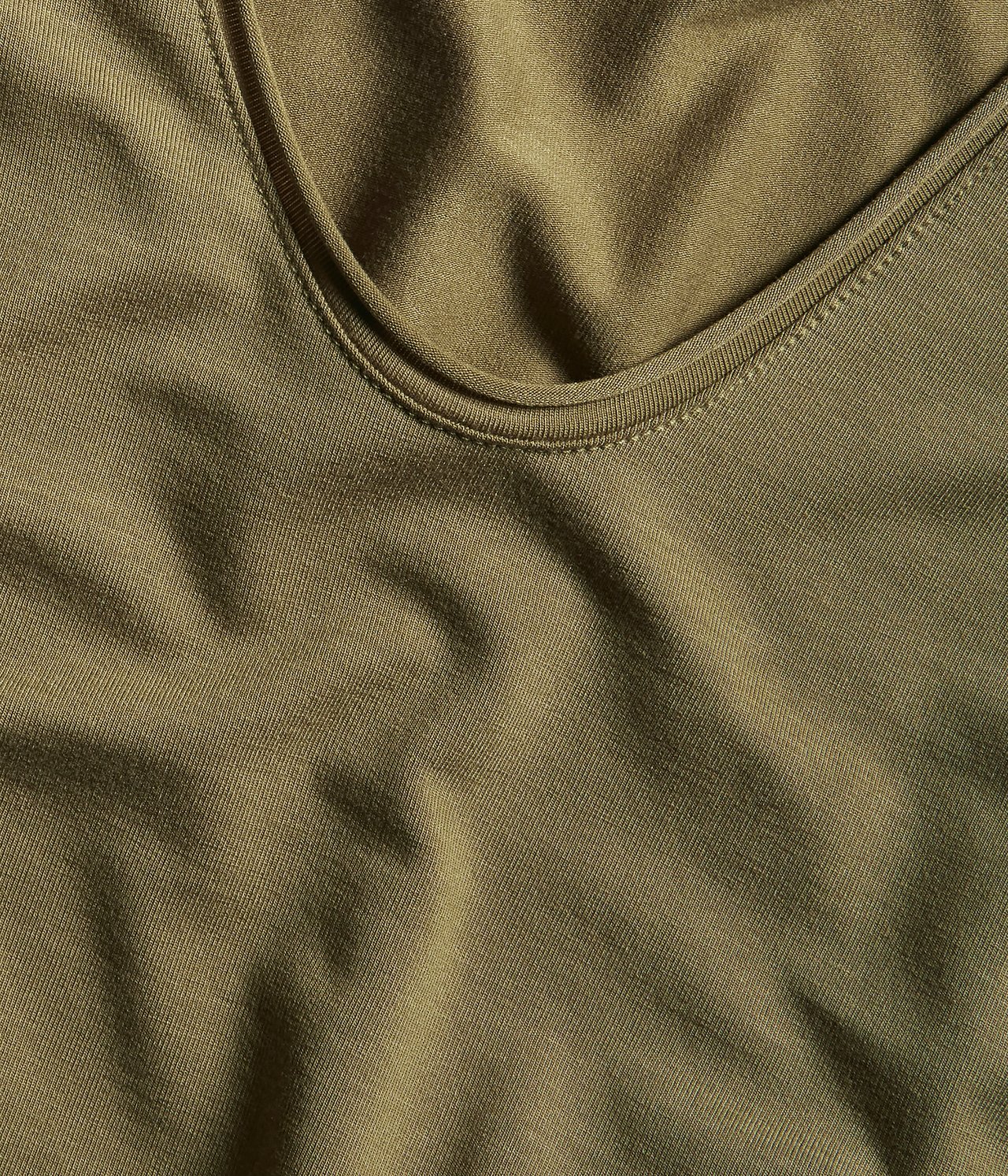 Koszulka z dwustronnym dekoltem - Zielony - 5