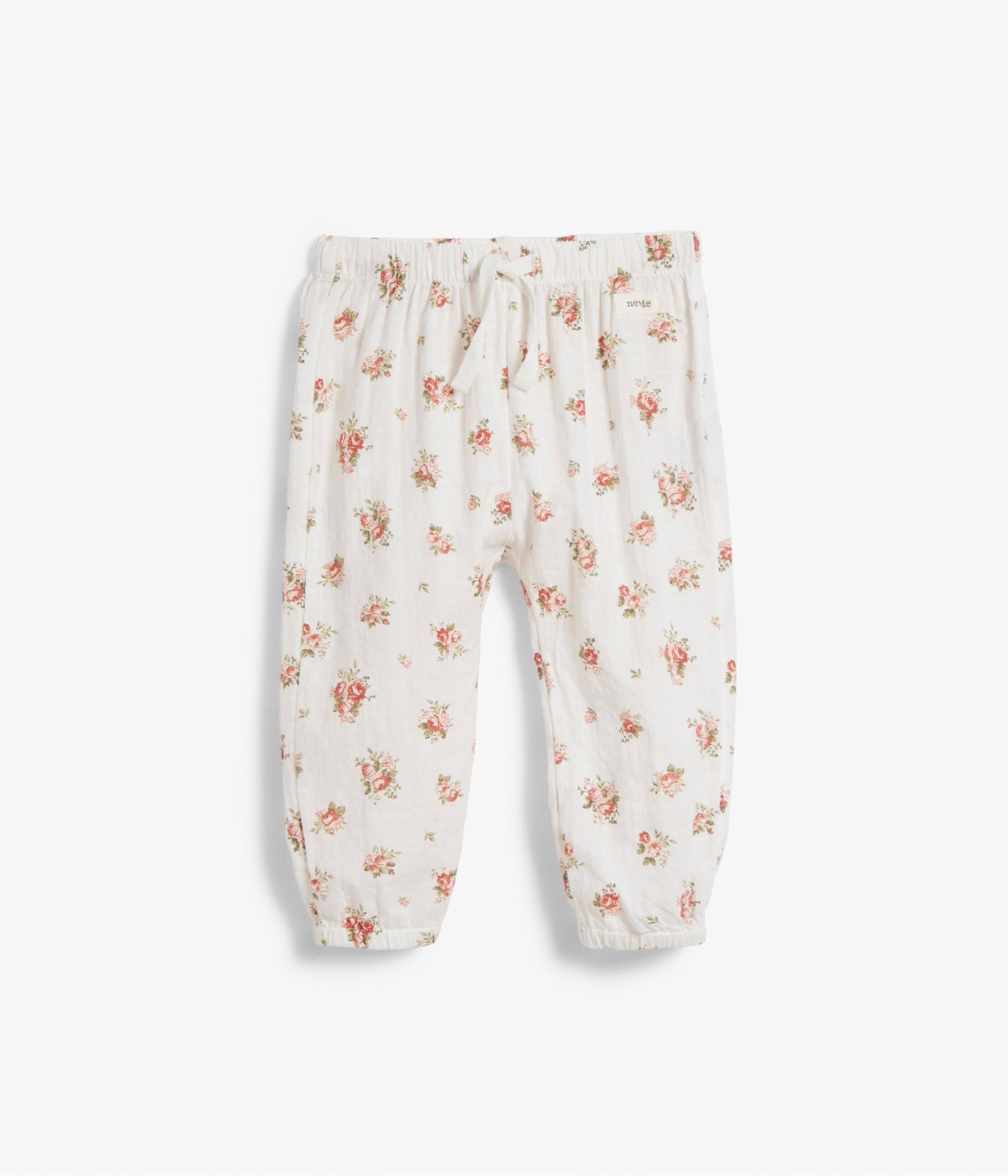 Kukkakuvioiset vauvojen housut Valkoinen - null - 1