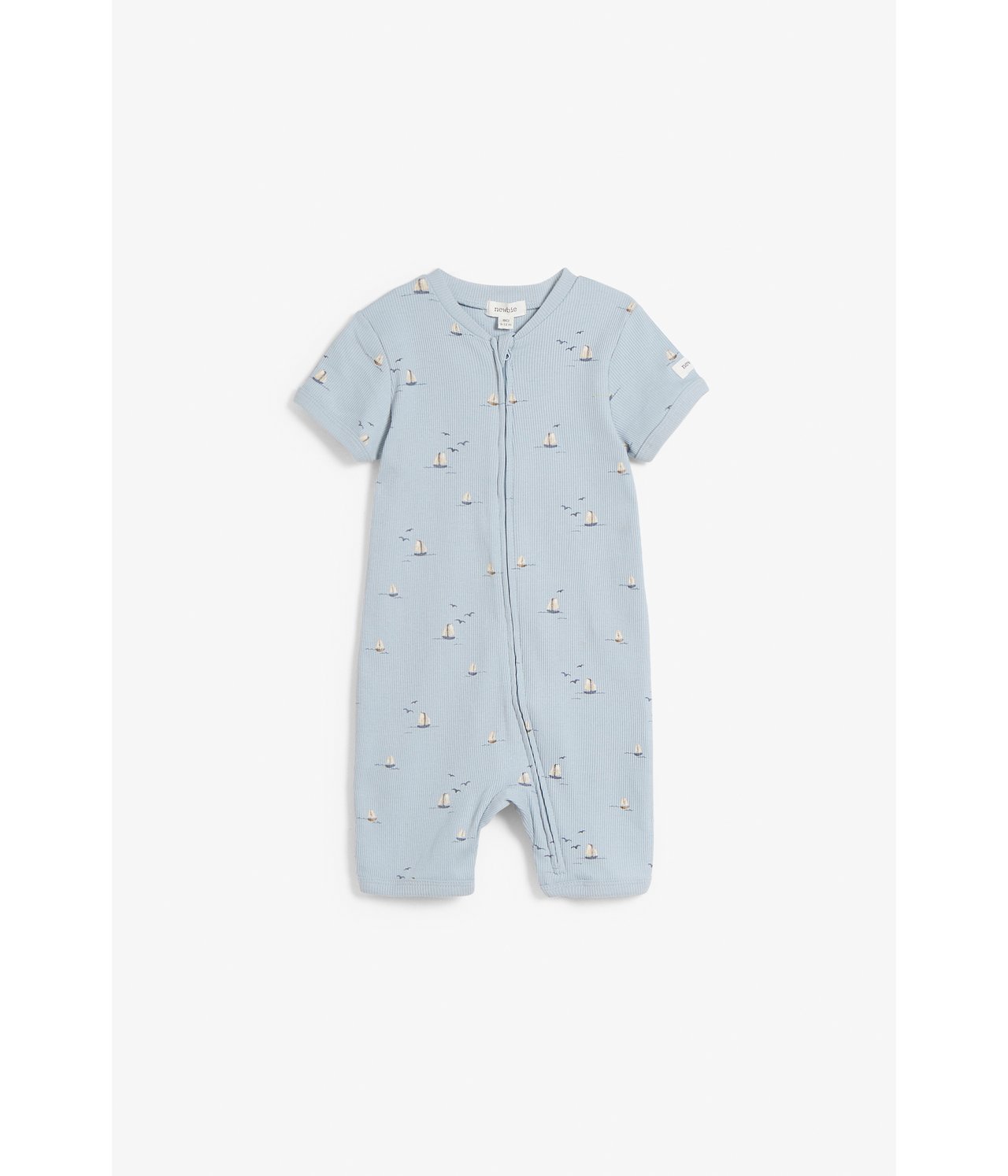 Helmönstrad babypyjamas Blå - null - 2