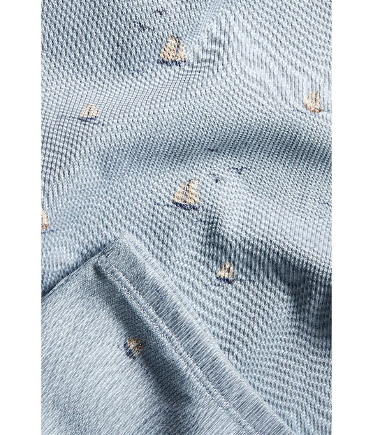 Mønstret pyjamas Blå - null - 2