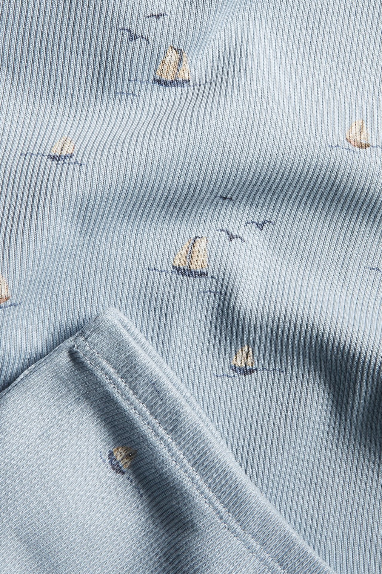 Mønstret pyjamas Blå - null - 3
