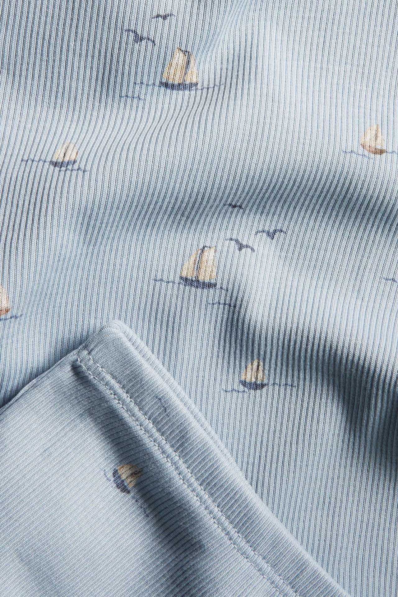 Mönstrad pyjamas - Blå - 1