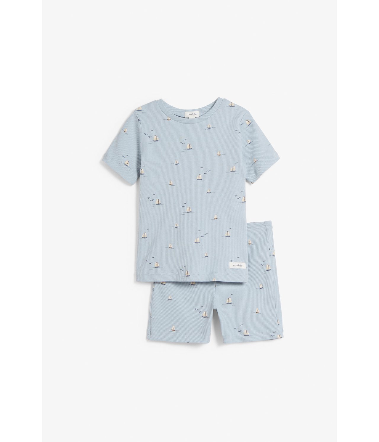 Mönstrad pyjamas Blå - null - 2