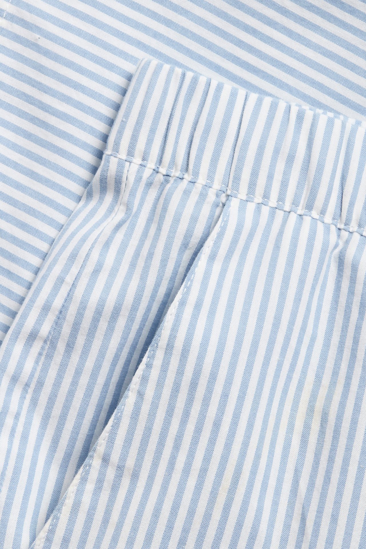 Pyjamasbyxor i vävd bomull - Blå - 7