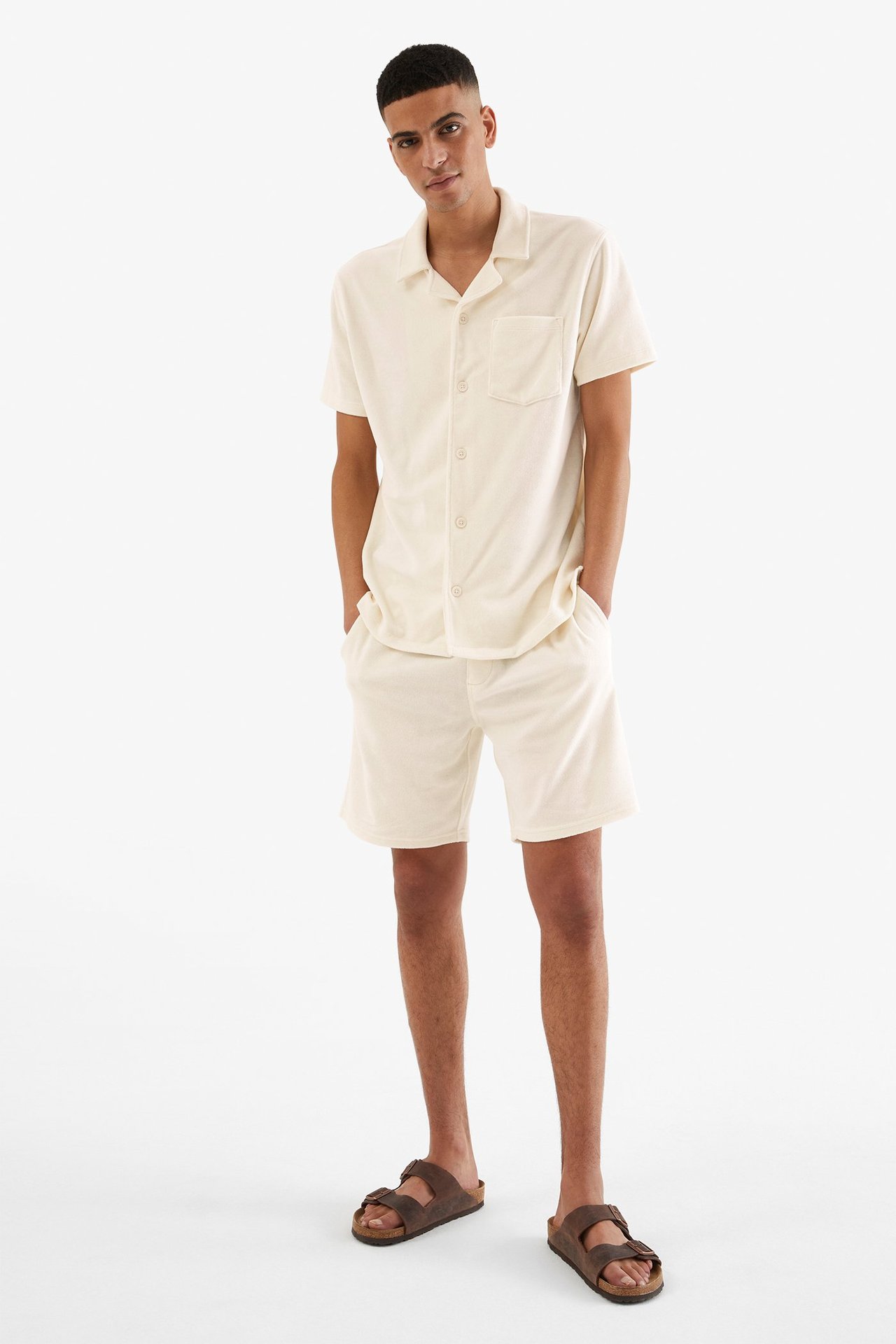 Shorts i frotté Offwhite - null - 4