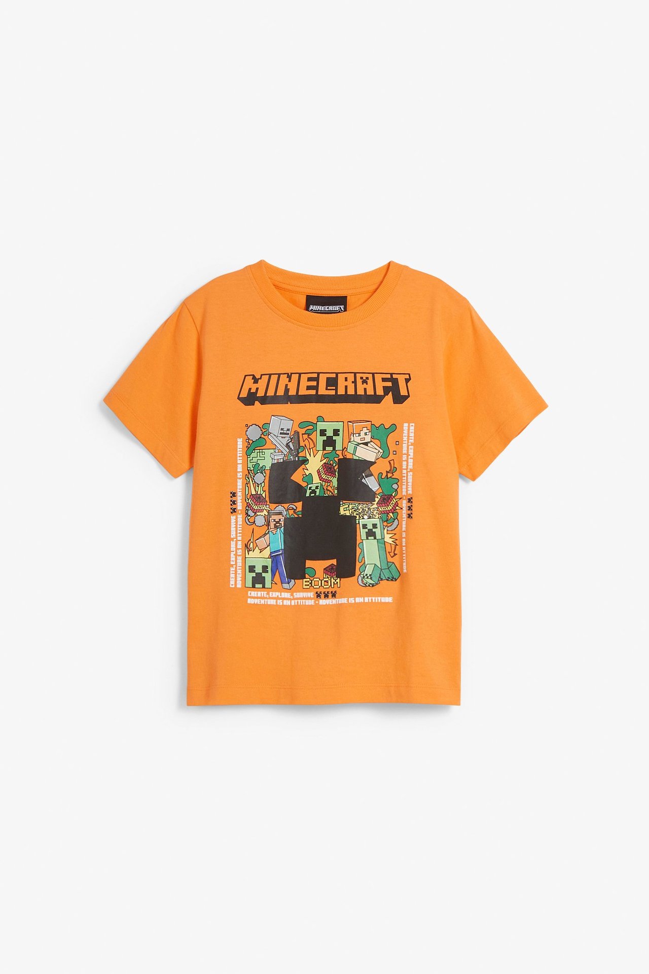 T-shirt Minecraft Orange - 110/116 - 0
