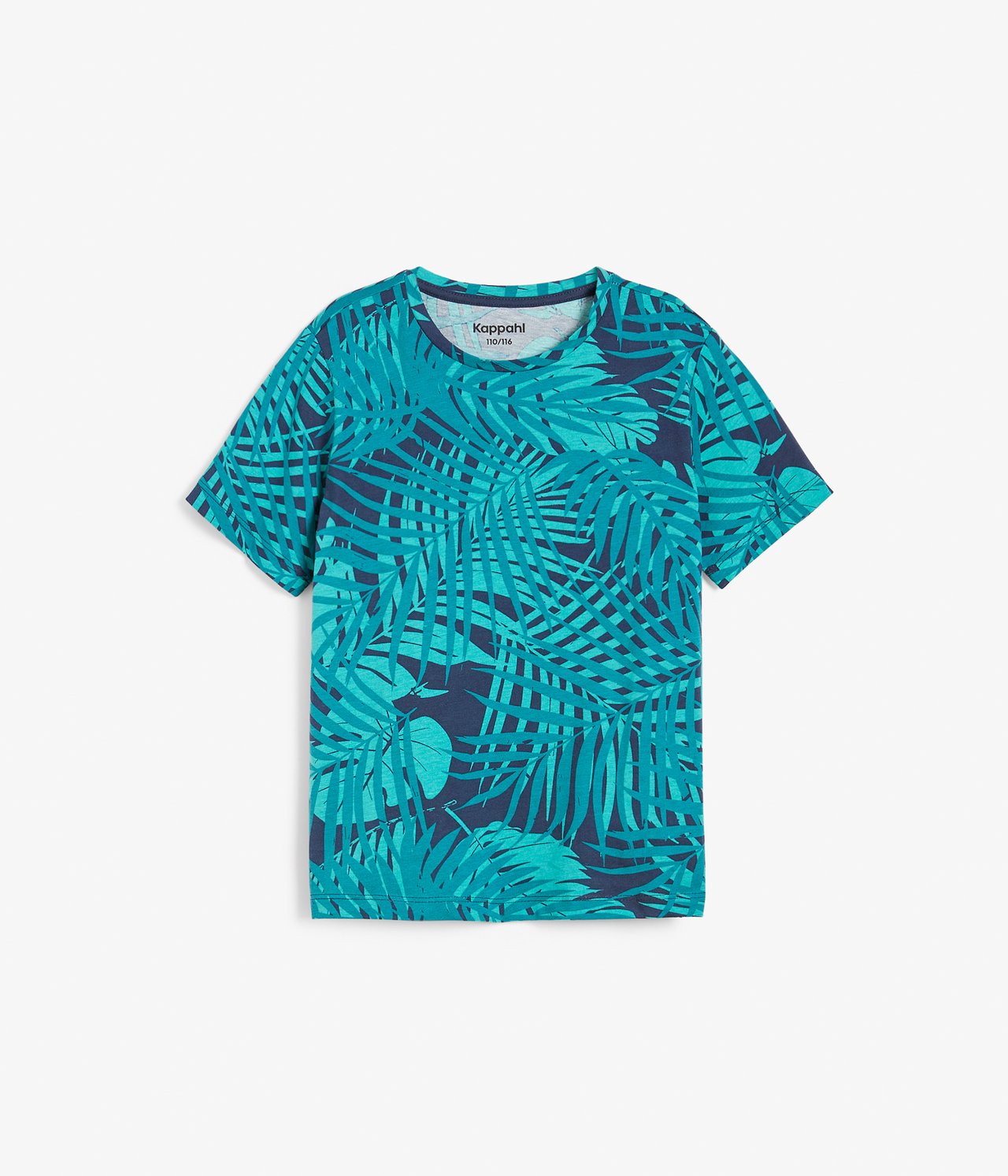 Mönstrad t-shirt - Mörkblå - 5