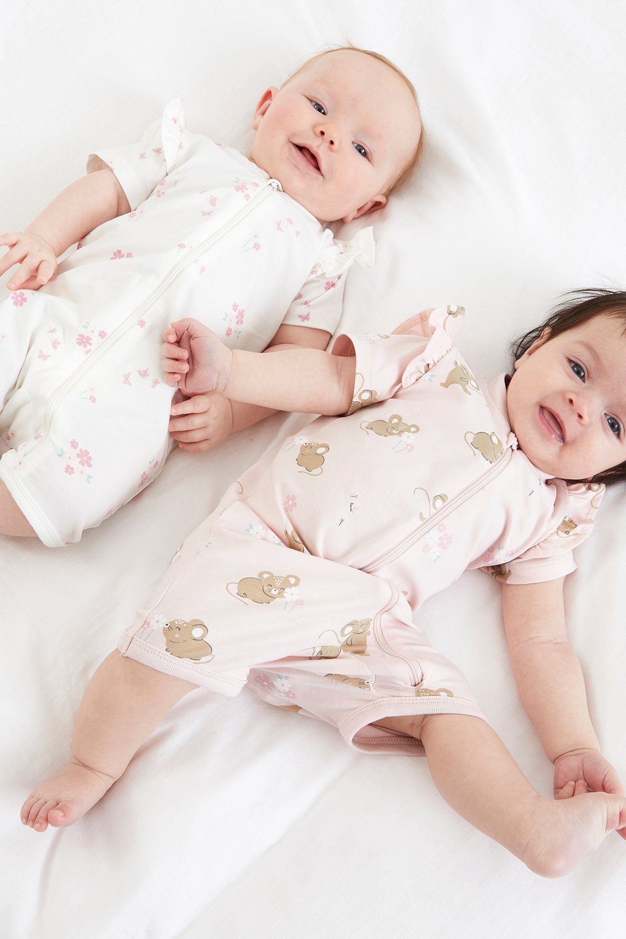 2 kpl:n pakkaus vauvojen pyjamoita - Pinkki - 2