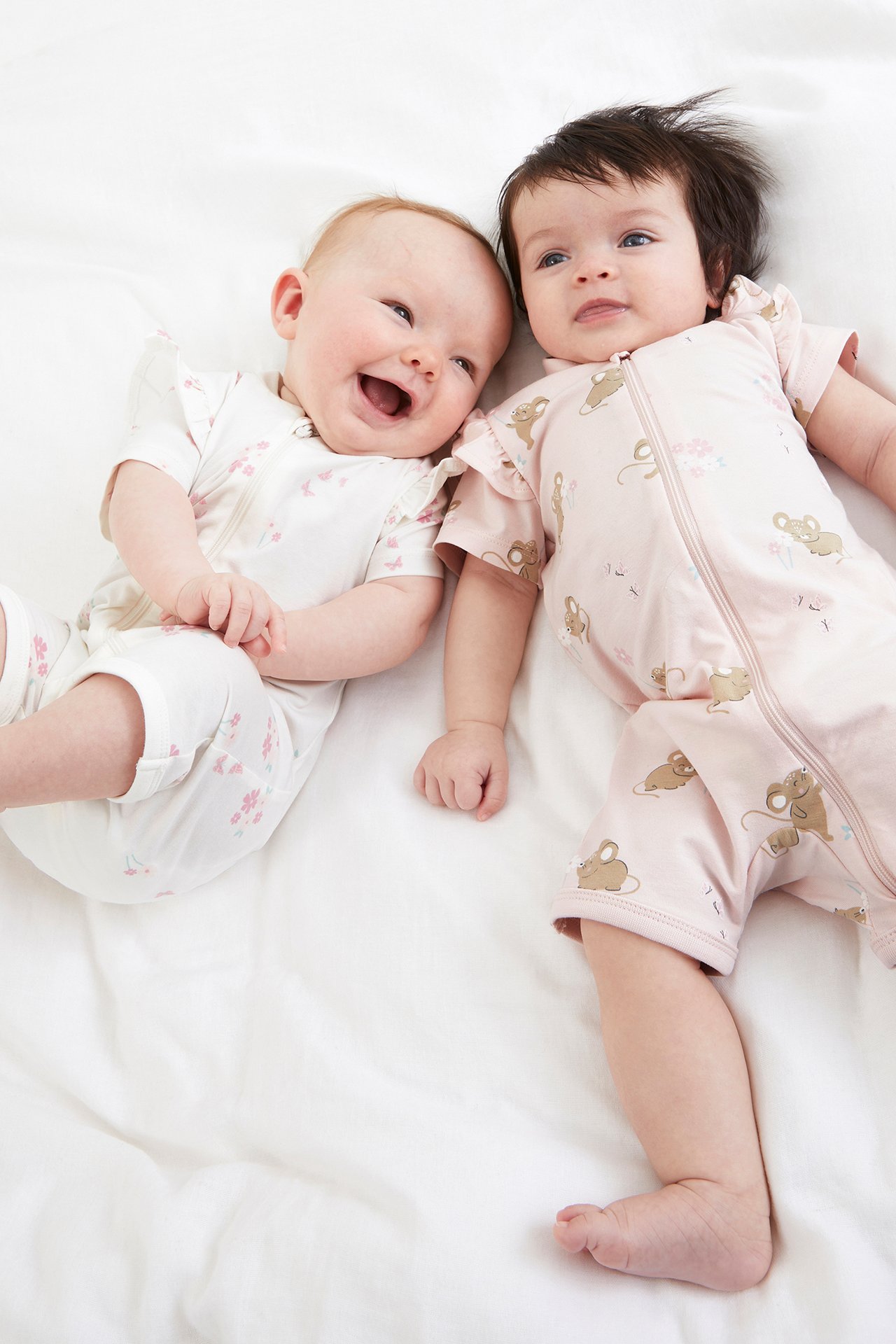 2 kpl:n pakkaus vauvojen pyjamoita - Pinkki - 1